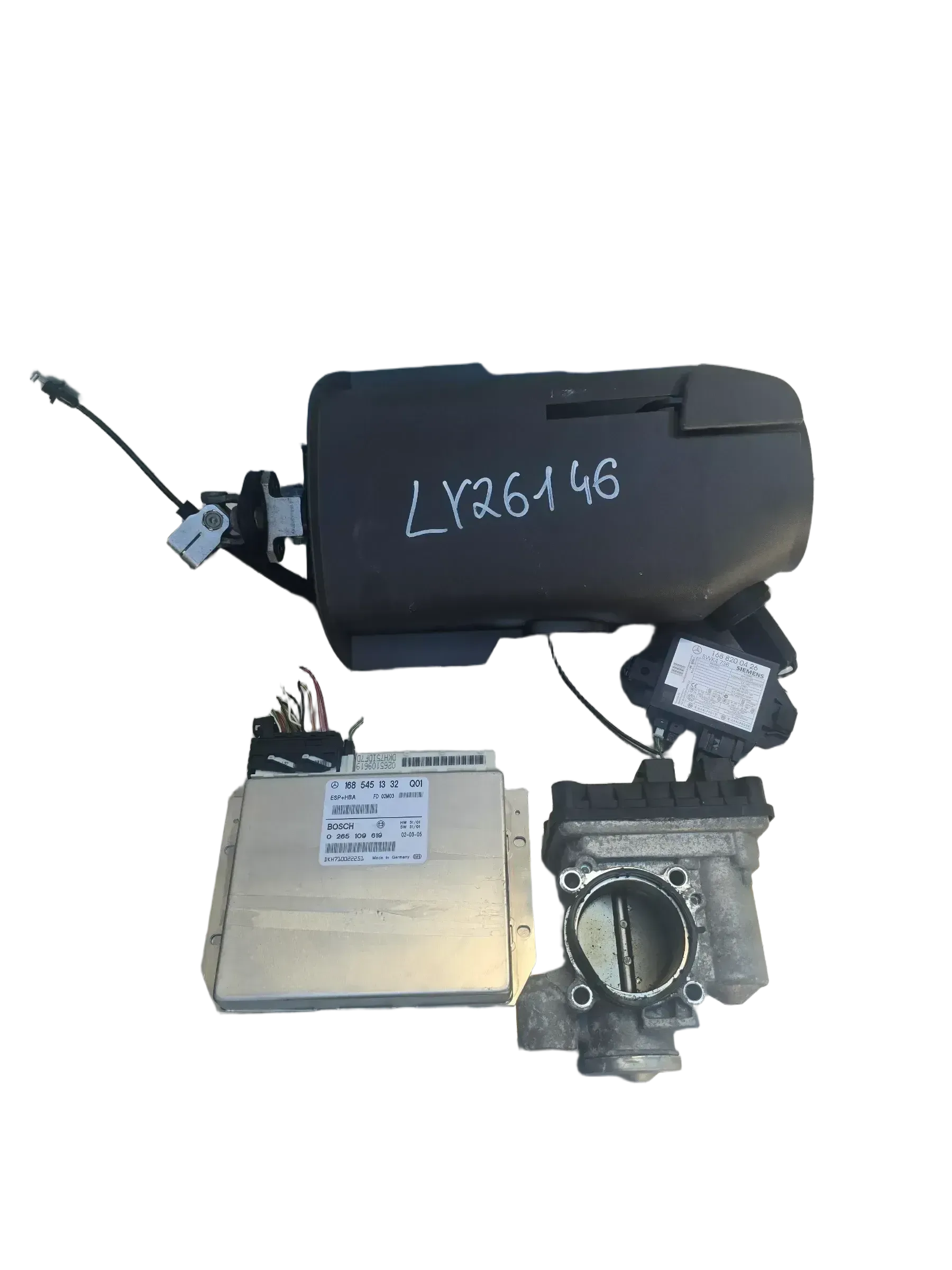 Drosselklappe Motorsteuergerät Set Automatik A1661412225 W168  A-Klasse - Bild 1