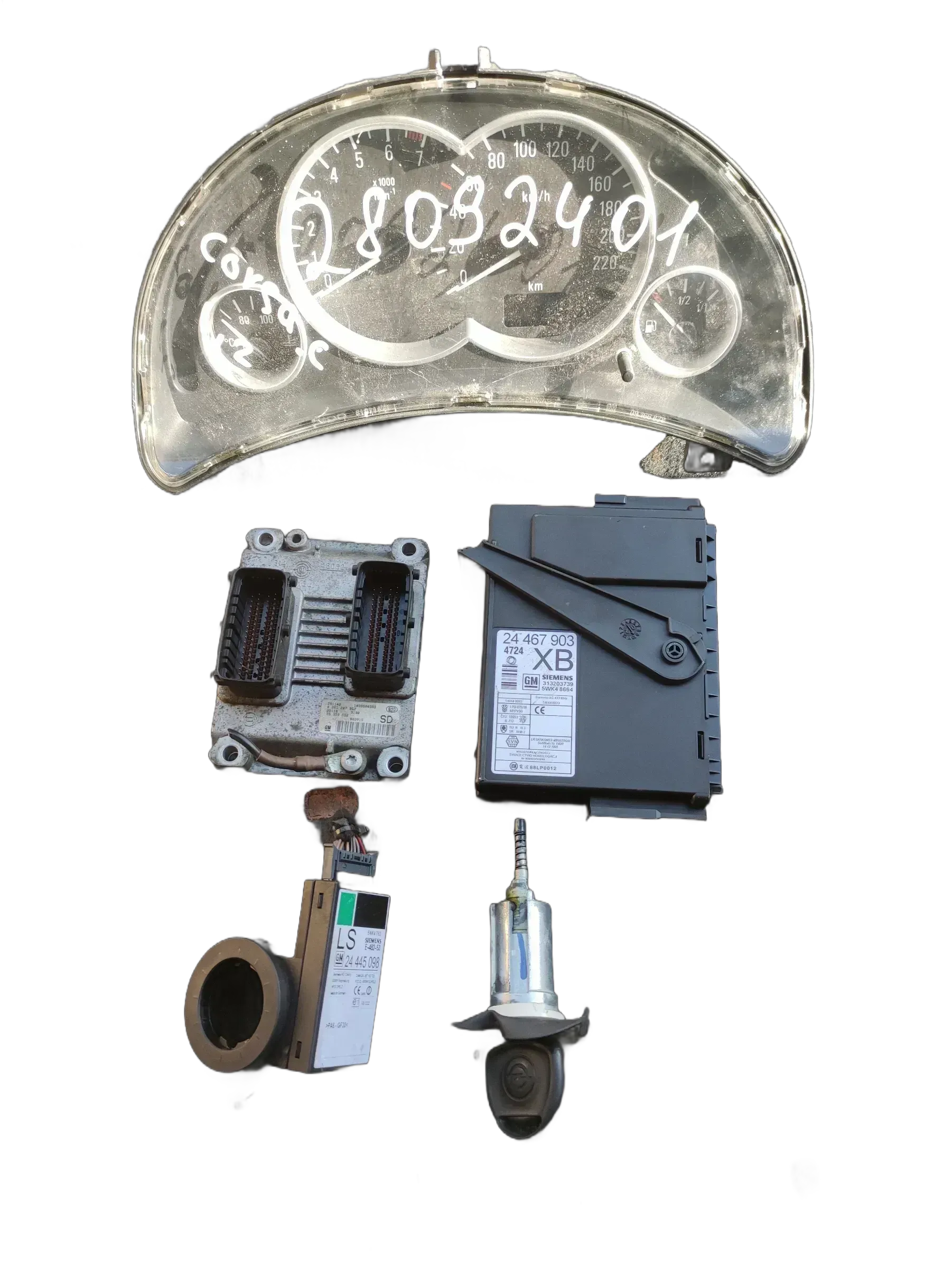 Original  Steuergeräte Set 1039s00393 0261207962 Opel Corsa C - Bild 1