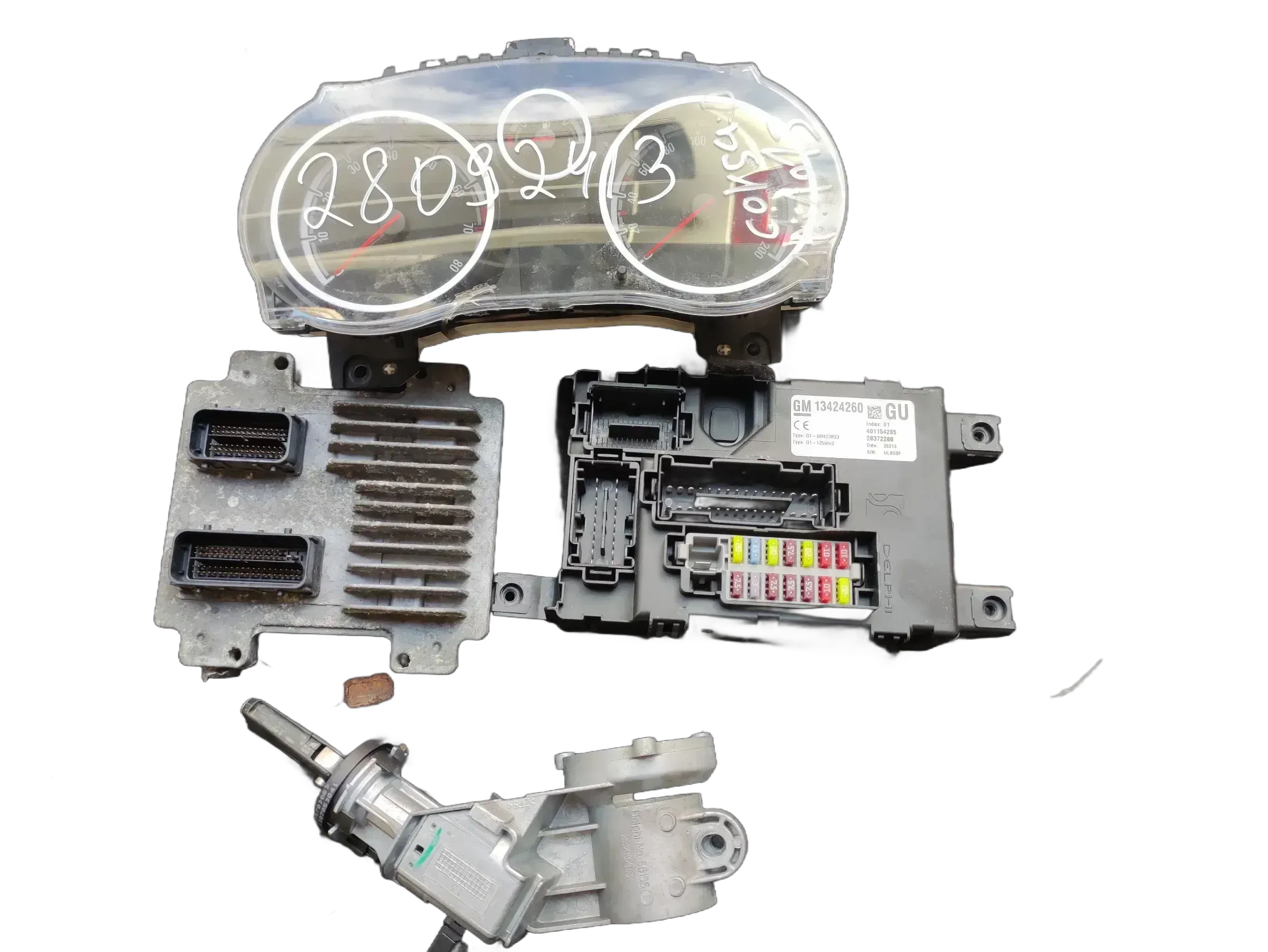 Opel Corsa D 1,4 Motorsteuergerät Set ABTS 55595963  12642927 ACDelco - Bild 1