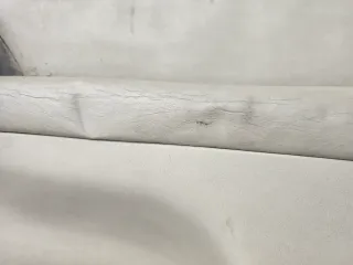 VW Golf 4 Cabrio Türverkleidung Türpappen Leder  Links +recht Hinten Beige Defekt - Bild 8