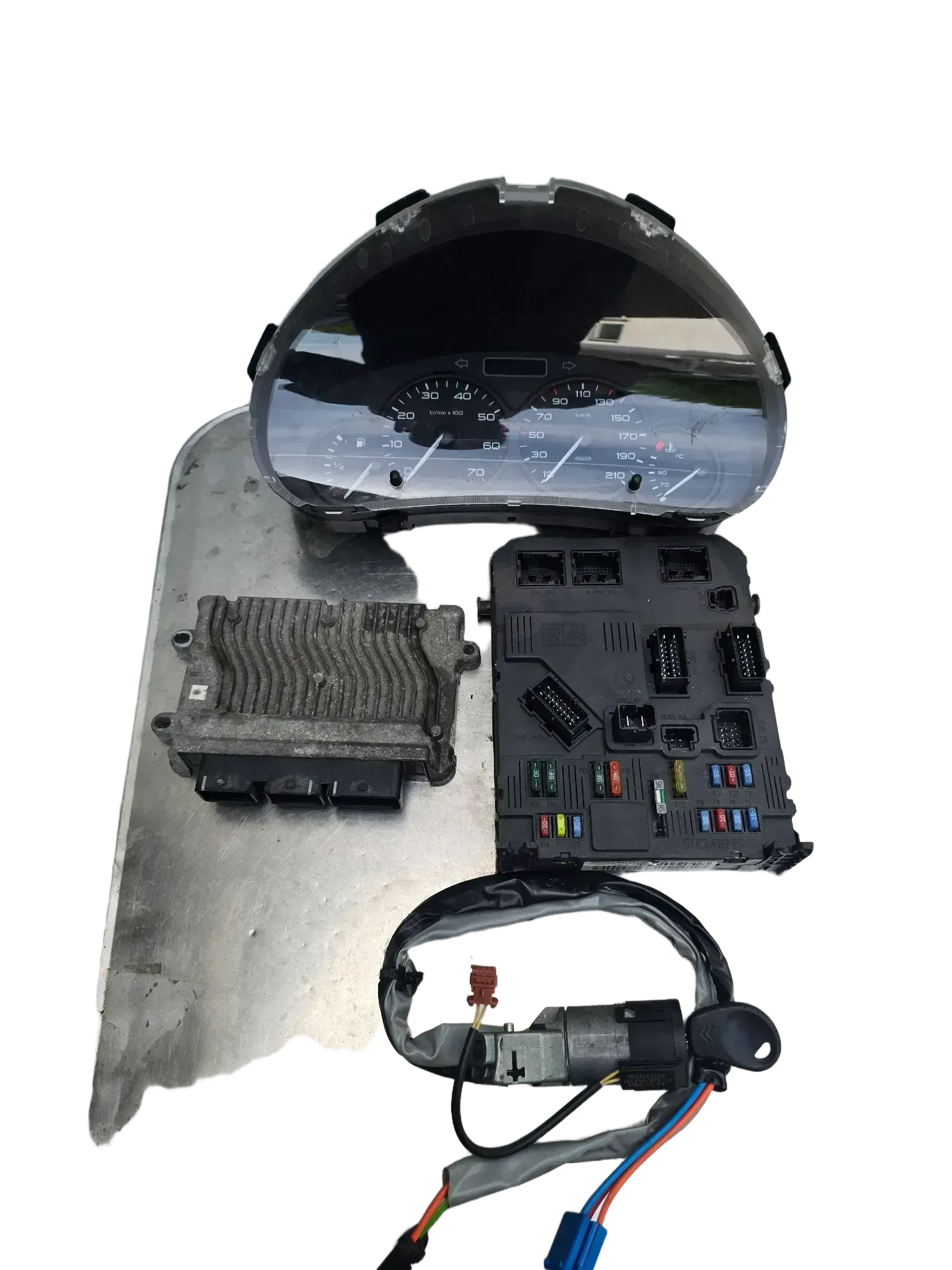 Citroen Berlingo Benzin Motorsteuergerät Set 9665799180 - Bild 1