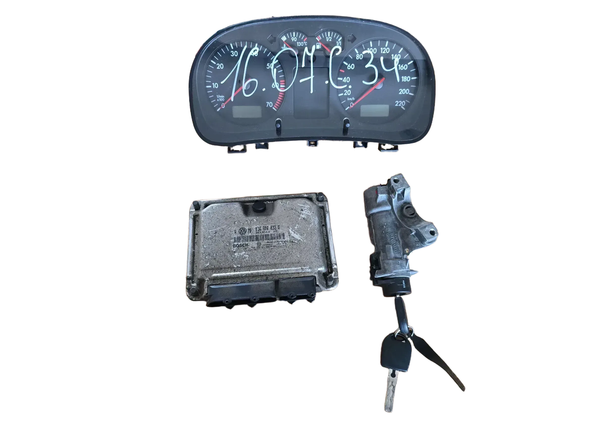Steuergerät Motor Komplettset für VW Golf 4 036906032G - Bild 1