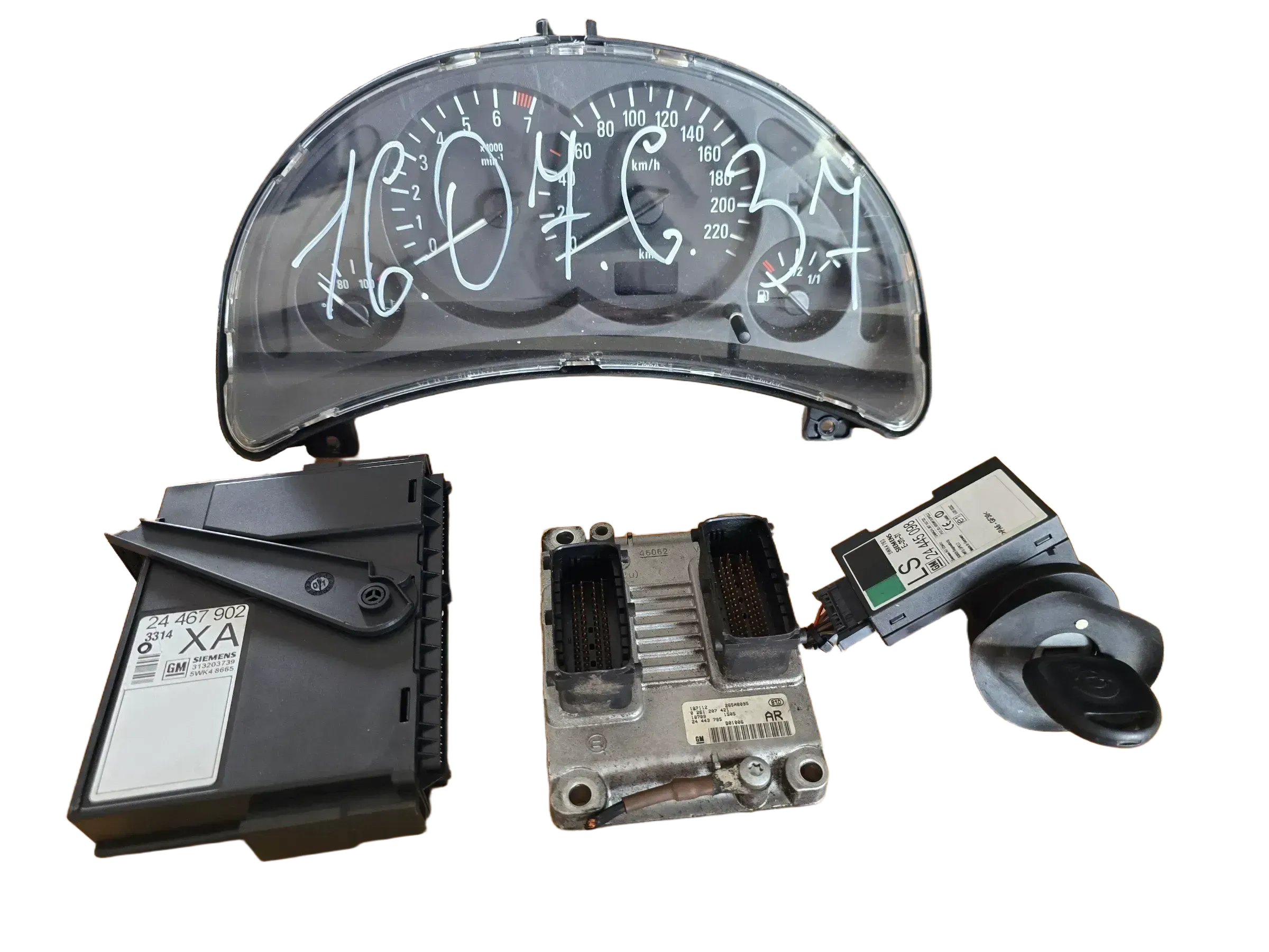 ORIGINAL Steuergerät Set 0261207421 24443795 Opel Corsa C - Bild 1
