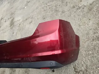 Original Stoßstange hinten Ford Focus 2 Cabrio Dunkel Rot - Bild 2