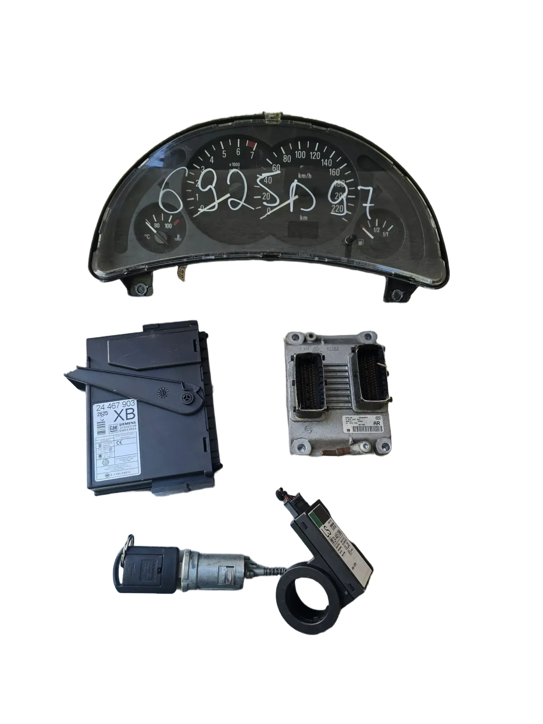 ORIGINAL Steuergerät Set 0261207421 24443795  AR Opel Corsa C GM Bosch - Bild 1