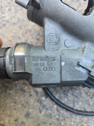 VW Polo 6N2 - Zündschloss Zündschloß Schloss mit Schlüssel 357905851F - Bild 3