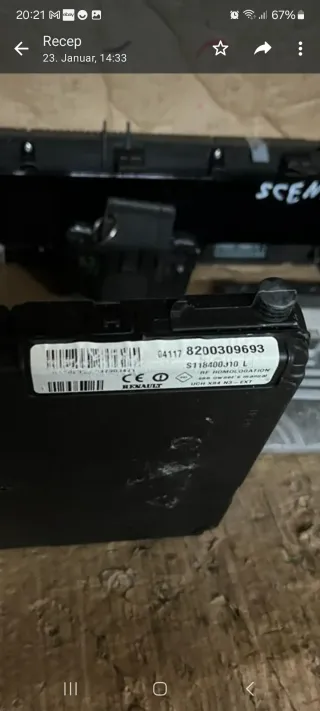 Renault Megane SCENIC ECU Set 8200321263 - Bild 2