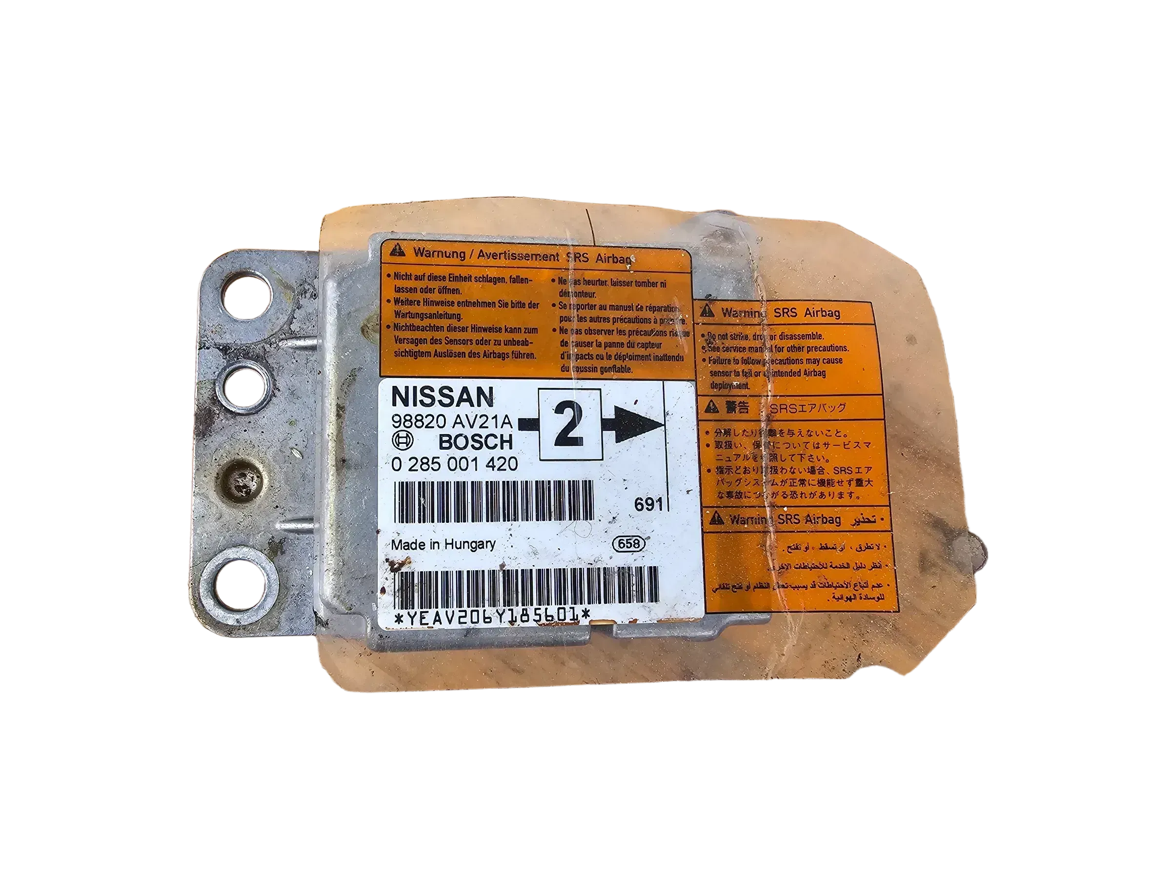 Nissan Primera P12 - Airbagsteuergerät Airbag Steuergerät 98820AV21A - Bild 1