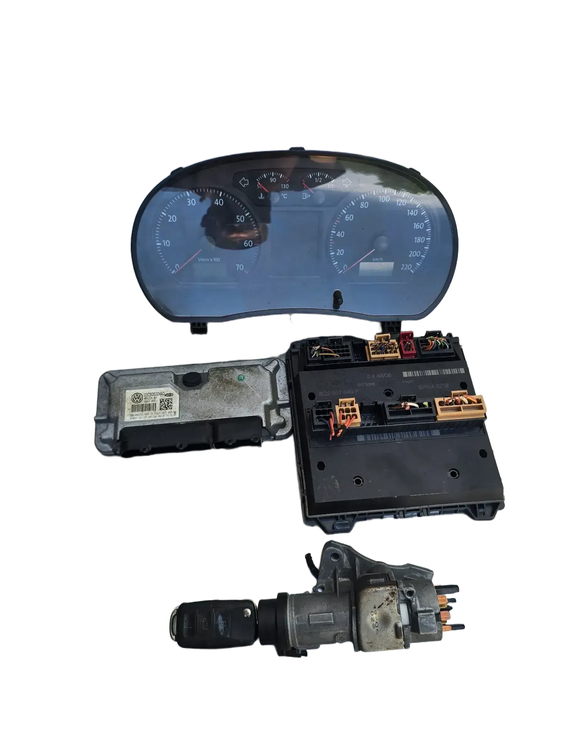 Motorsteuergerät Set VW Polo 9N 1,4l 16V 59KW 03C906024AD - Bild 1