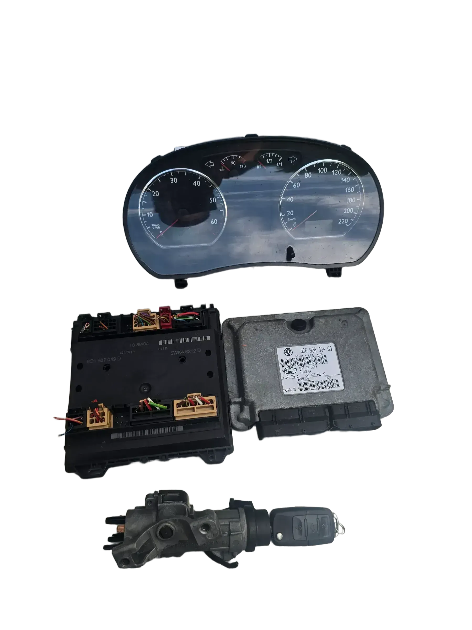 Motorsteuergerät Set VW Polo 9N 1.4 036906034GQ - Bild 1