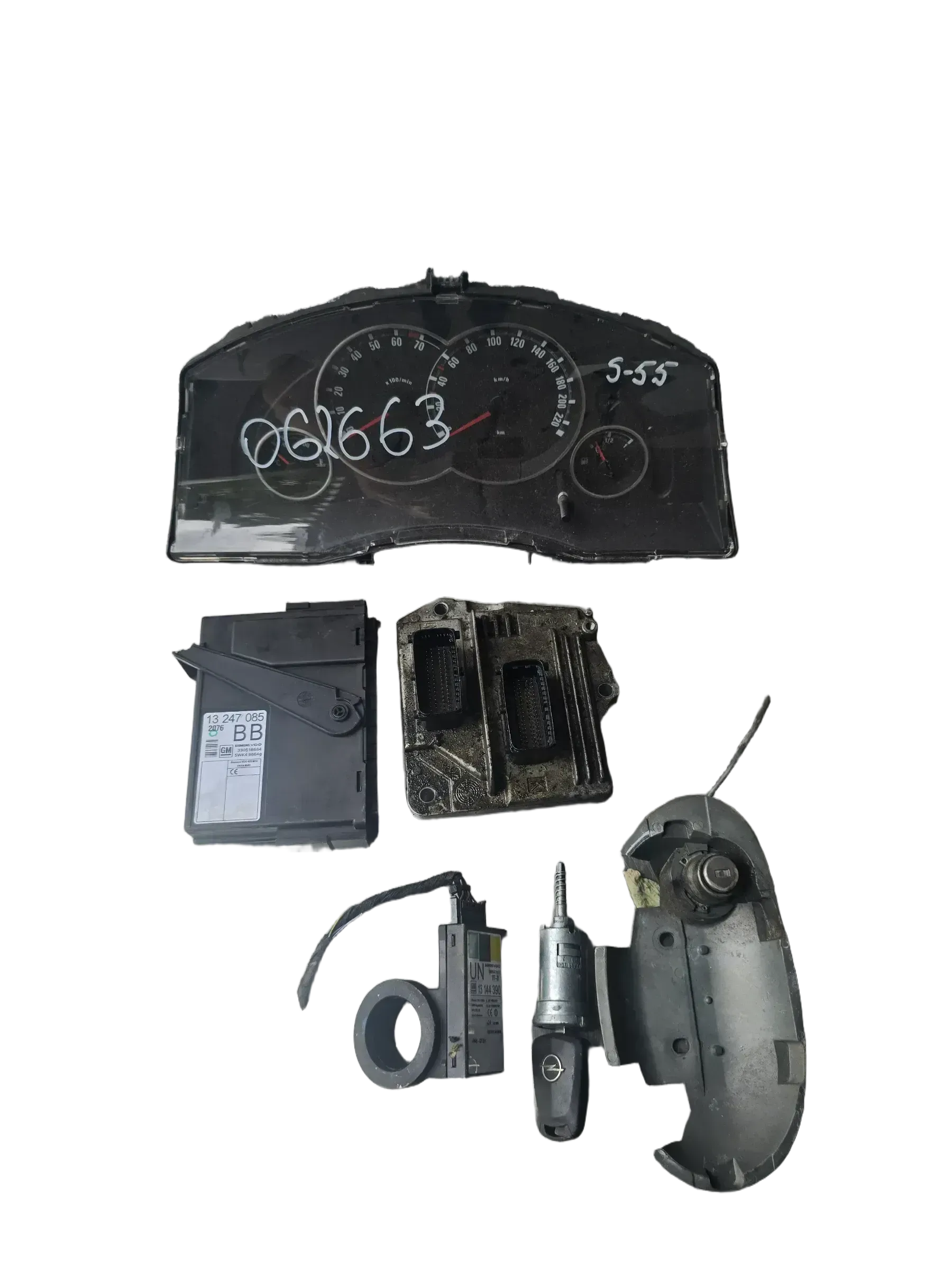 Opel Meriva A  Motorsteuergerät Set 12249824 - Bild 1