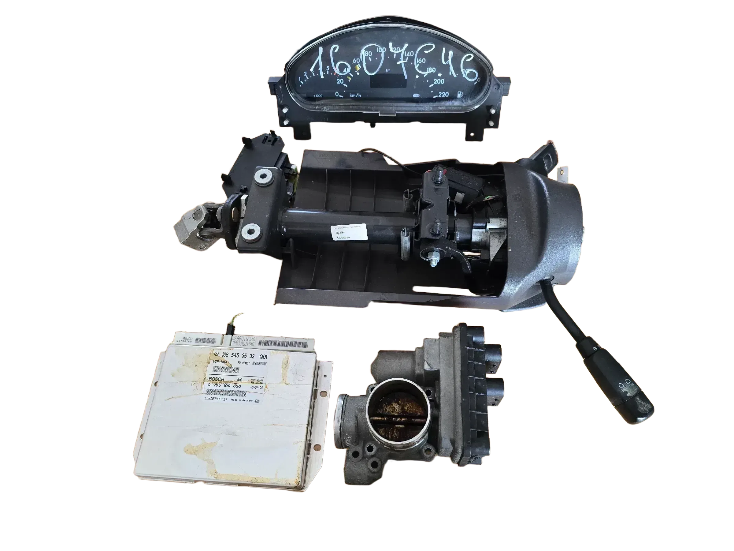 Motorsteuergerät Set  Drosselklappe A1661413125 MERCEDES A Klasse W168 - Bild 1