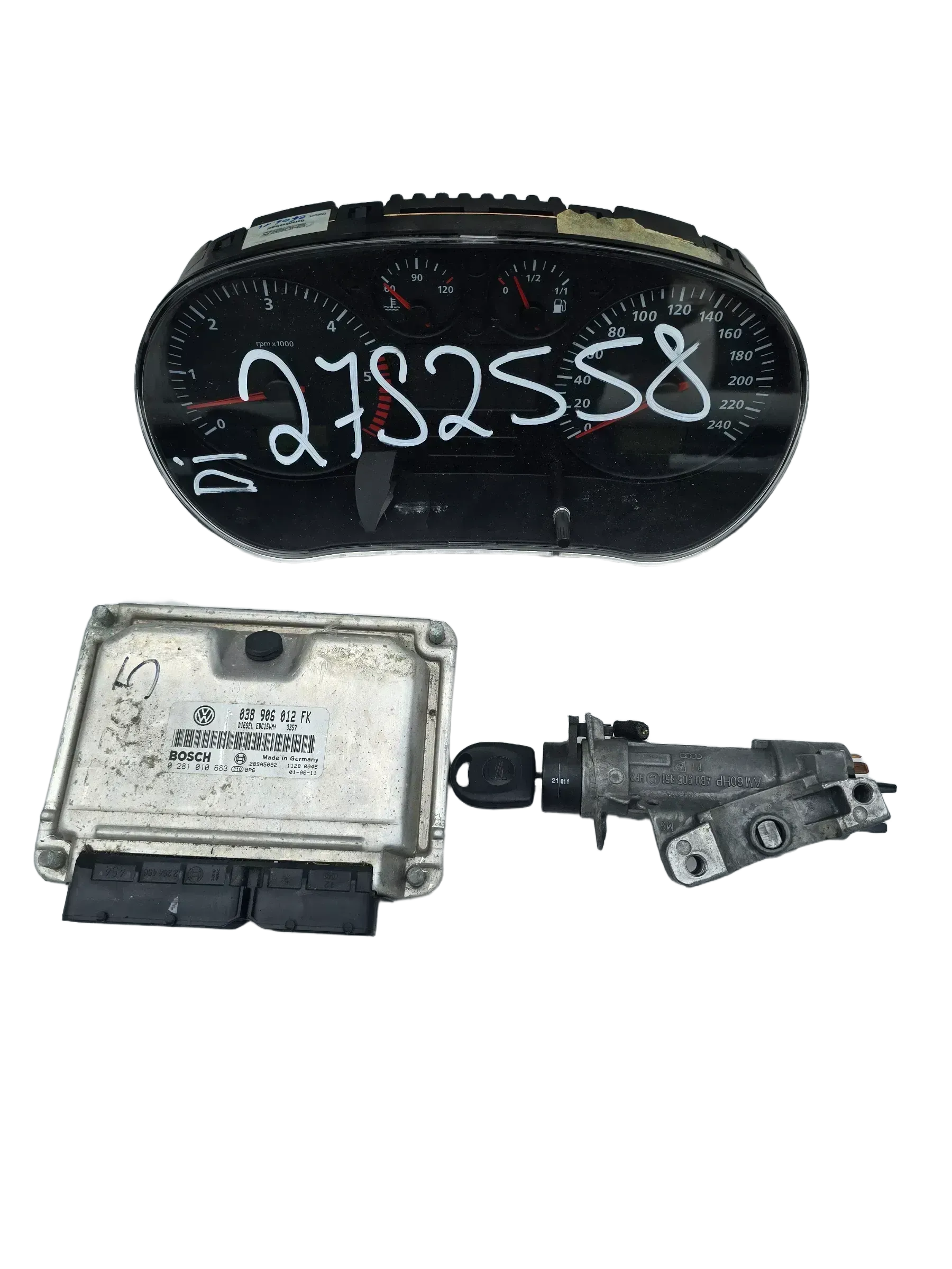 Motorsteuergerät Set Seat LEON 1 1M 038906012FK 0281010683 1.9 81 KW 110 PS Diesel - Bild 1