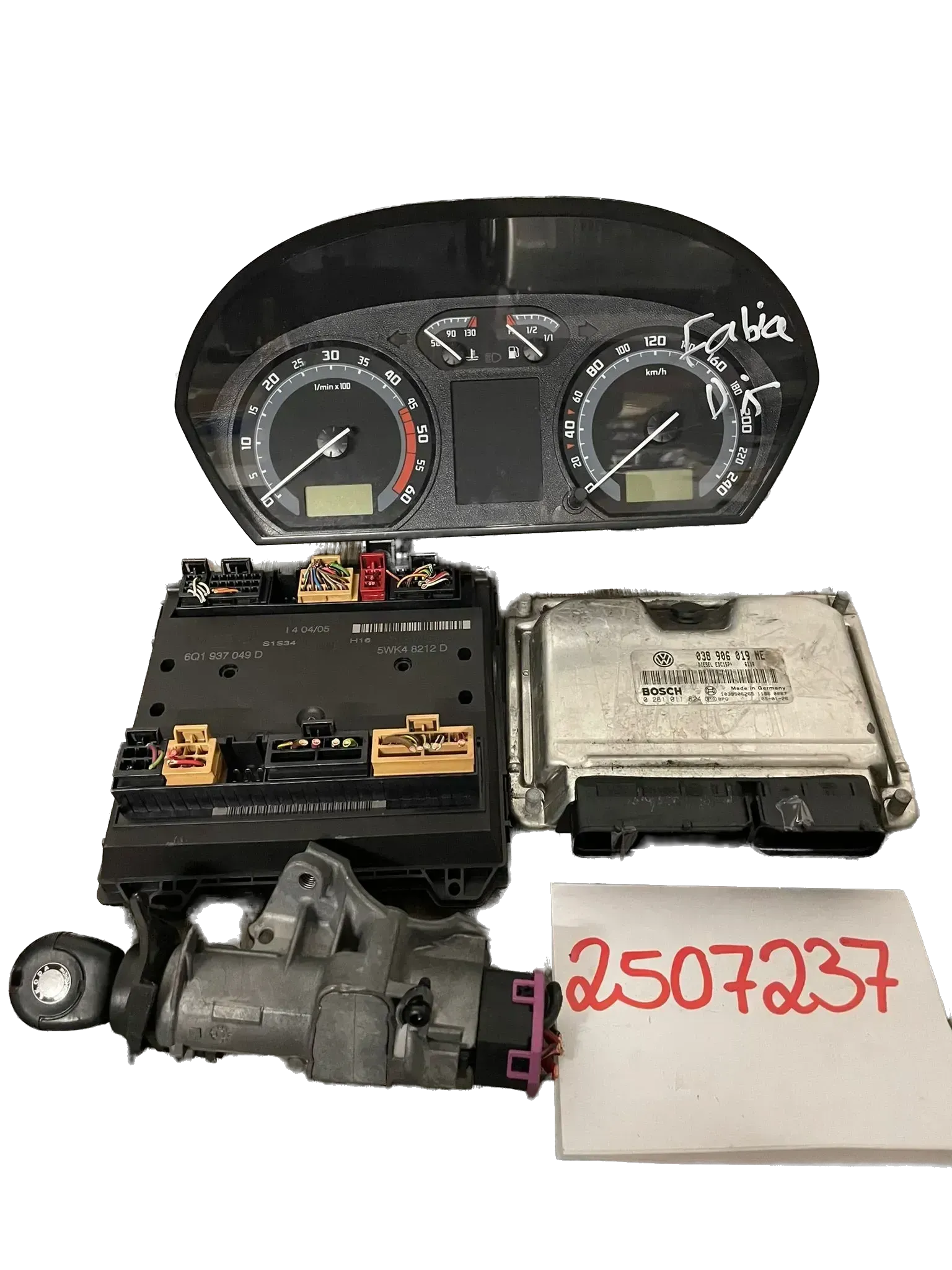 Original SKODA Fabia 6Y Steuergerät Diesel Set 038906019NE - Bild 1