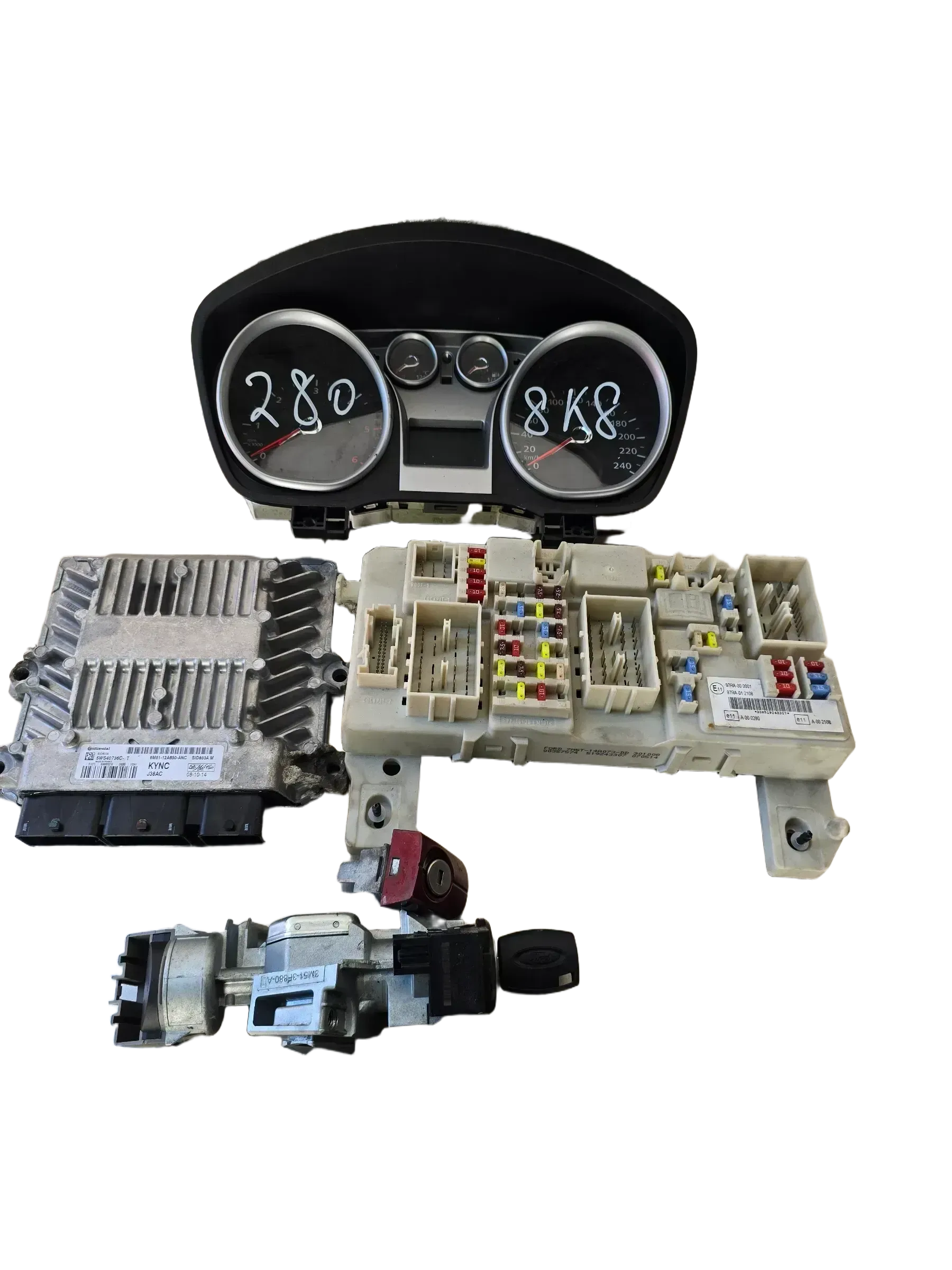 5WS40736C motorsteuergerät für Set FORD FOCUS 2 2.0 Diesel 8M5112A650ANC - Bild 1