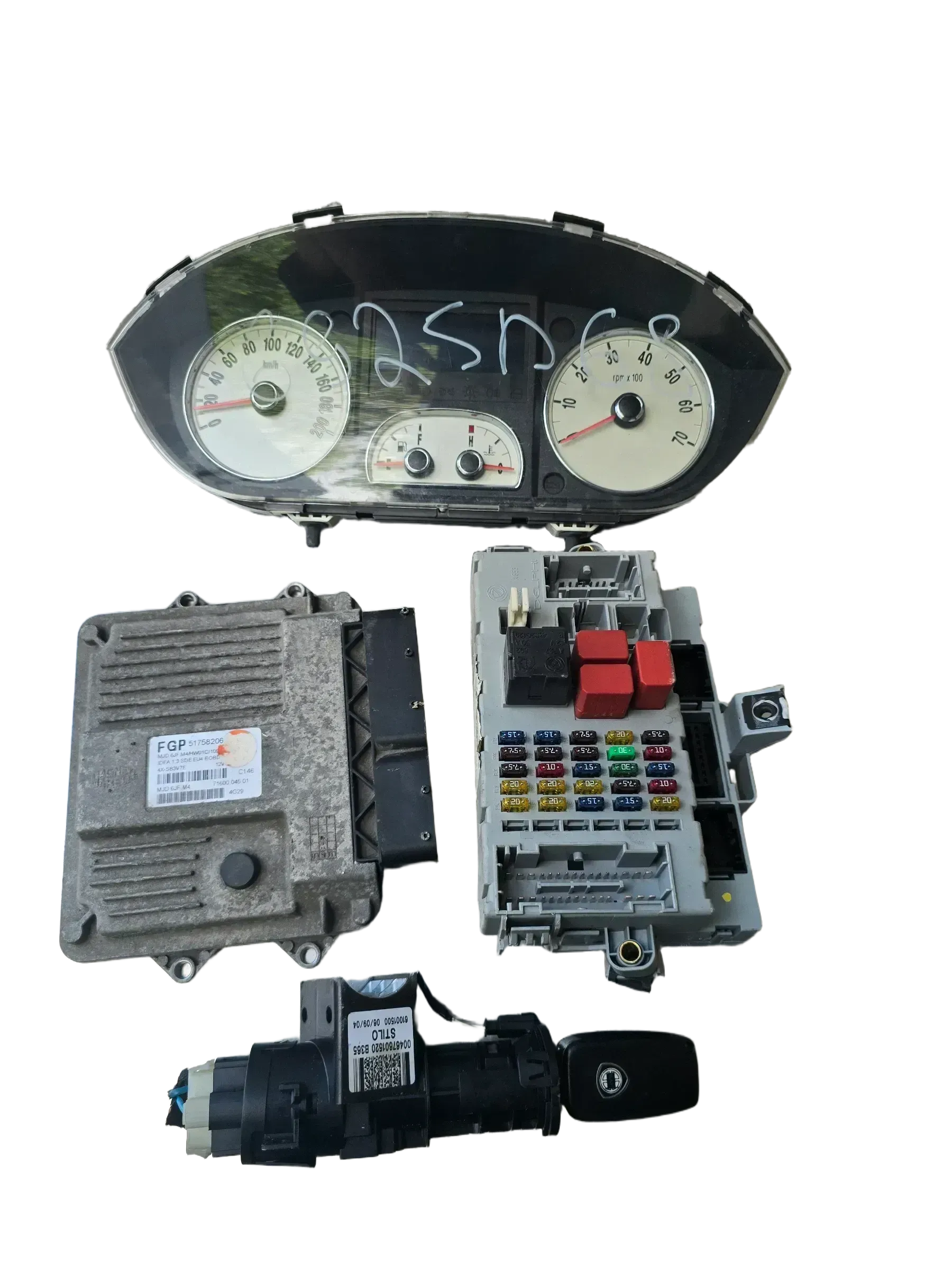 51758206 Motorsteuergerät Set LANCIA Musa 1.3 D 51KW - Bild 1
