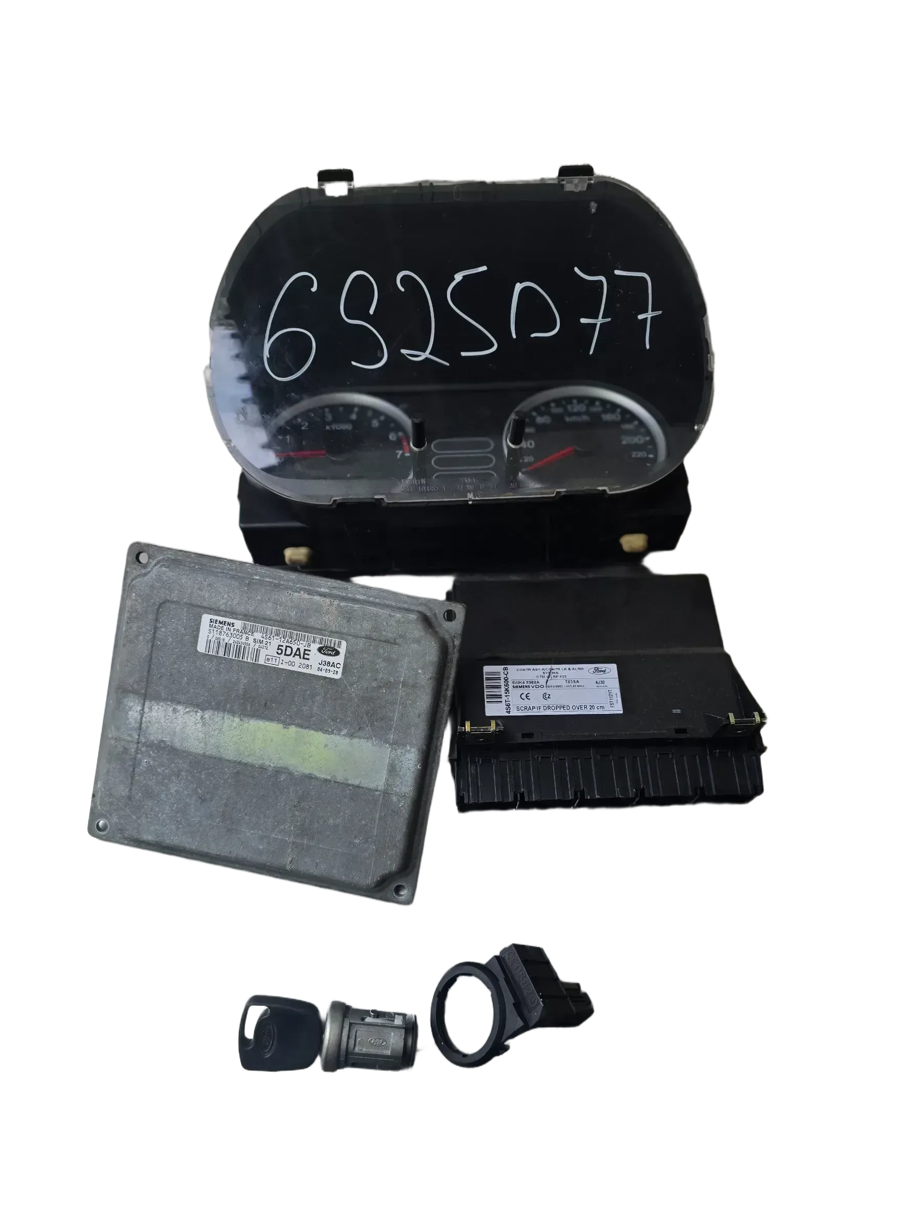 Ford Fiesta JD3 - Motorsteuergerät Set 4S6112A650JB - Bild 1