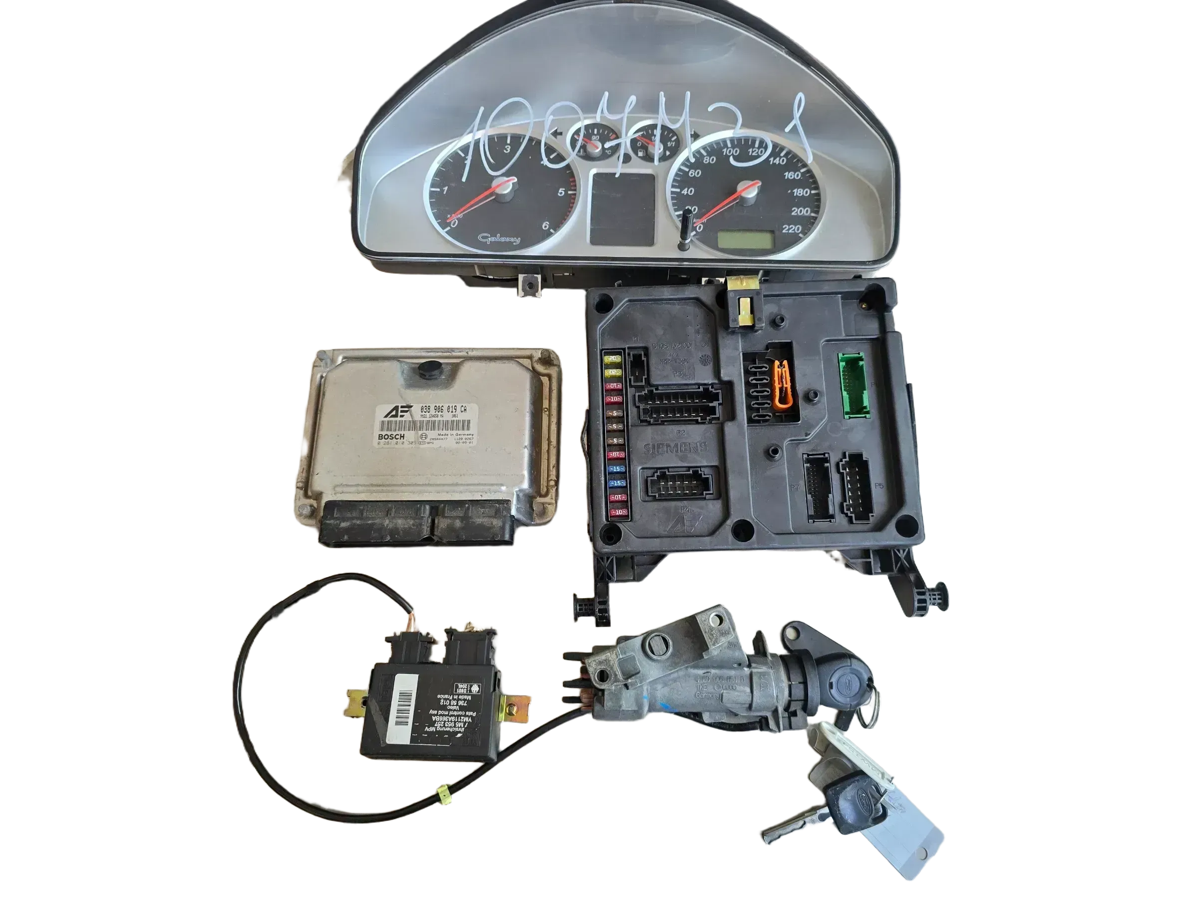 038906019CA 0281010309 Ford Galaxy Motor ECU Motorsteuergerät Set - Bild 1