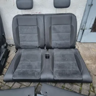 Leder Sitze Rückbank Innenausstattung  VW Golf Cabrio 1.6 TDI Bj 2012 5K - Bild 3