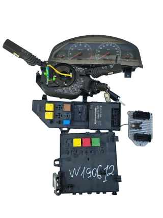 Opel Vectra C  Benzin Motorsteuergerät Set 5WK9182 09179499 - Bild 1