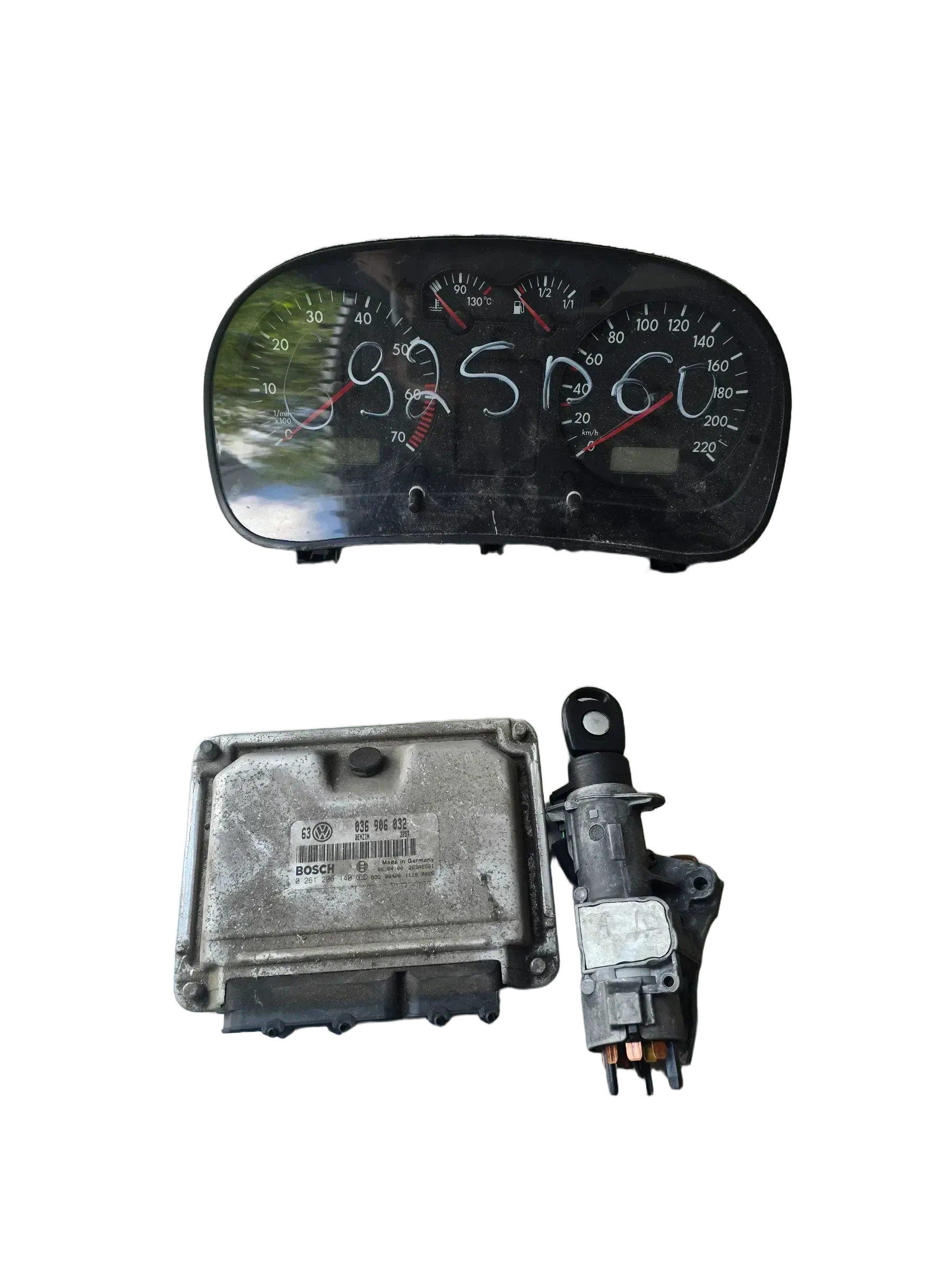 Motorsteuergerät Set VW Golf 4 036906032  Bosch 0261206140 - Bild 1