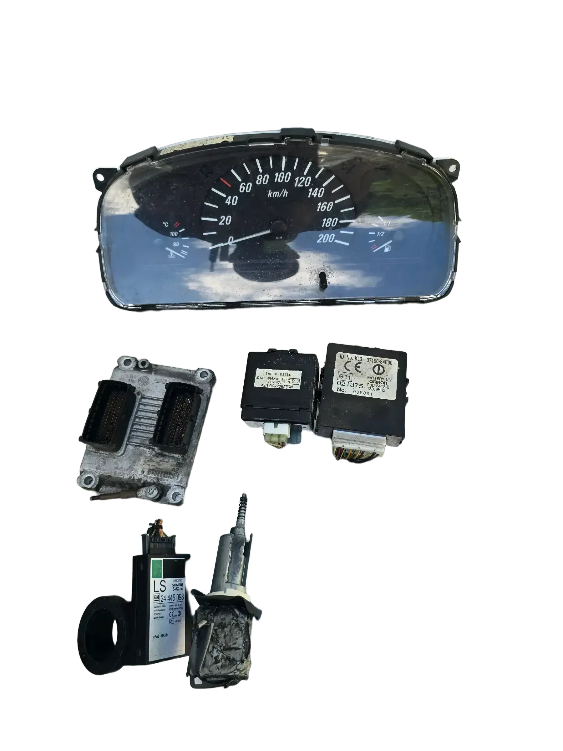 Opel Agila A 1,0 Motorsteuergerät Set  Z10XE  0261207422 - Bild 1