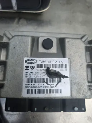 Motorsteuergerät Set 9647498180, 9654722580 Citroen C3 I 1.4 16V - Bild 4