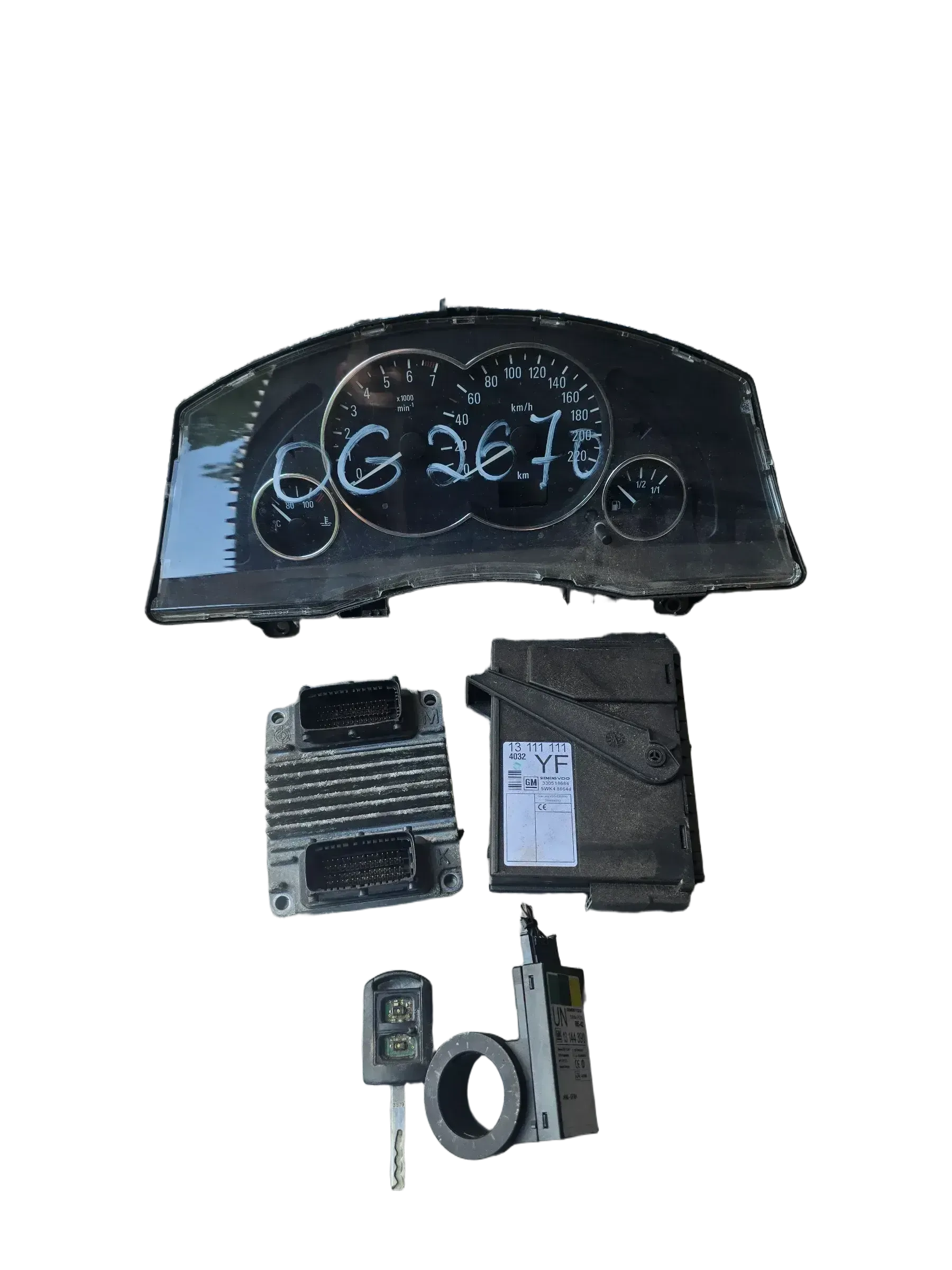 Motorsteuergerät Set Opel Meriva A 1.6 16V 12230554 - Bild 1