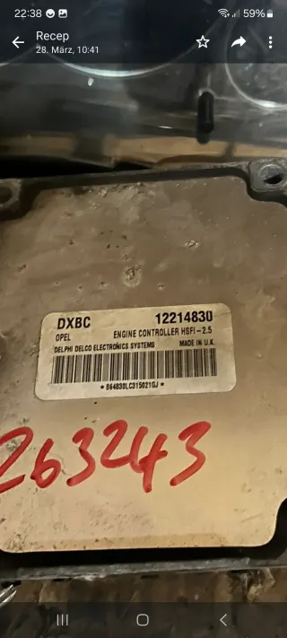 Motorsteuergerät Steuergerät Motor Opel Meriva A 12214830 set - Bild 2