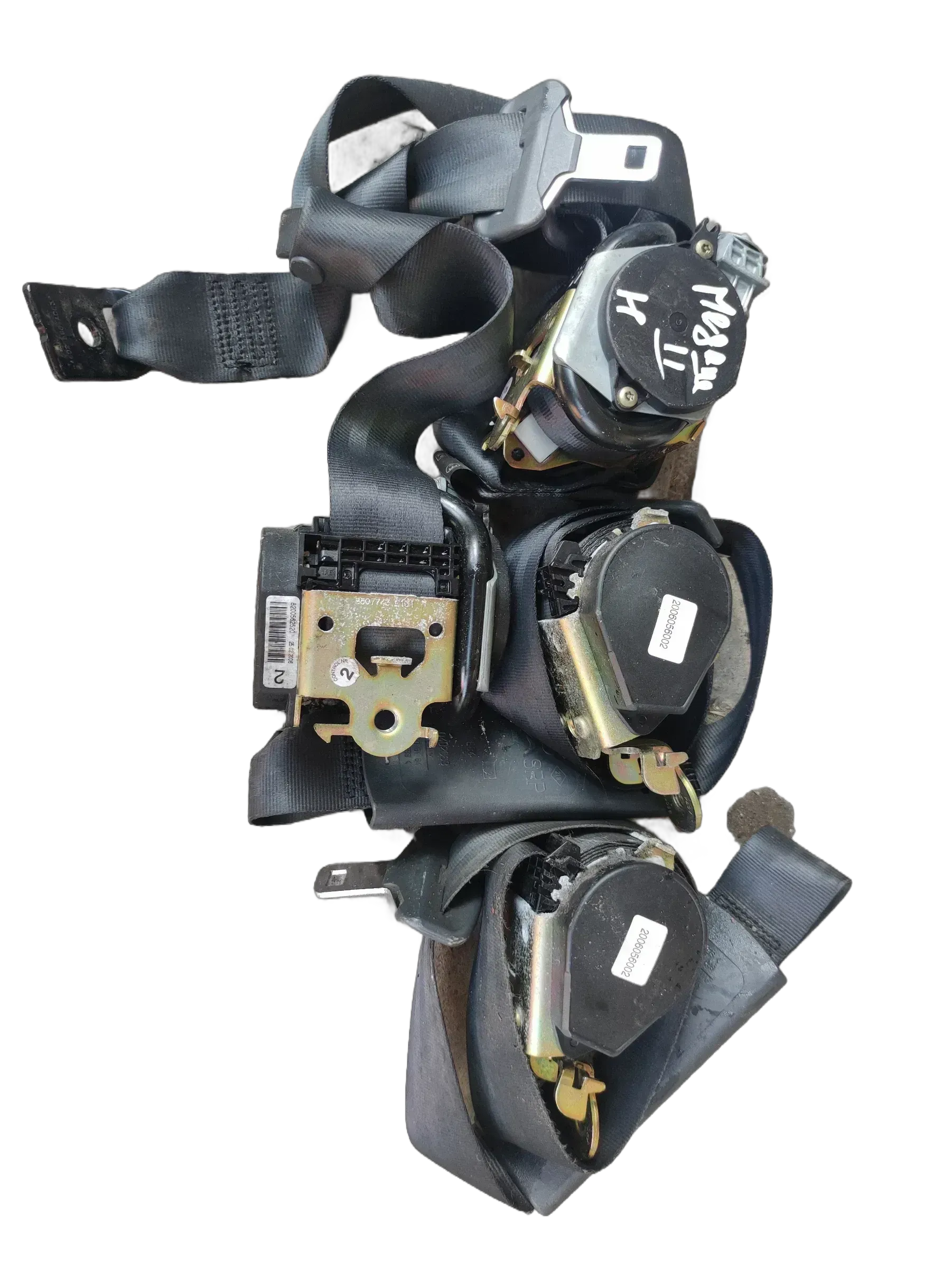 Sicherheitsgurt Gurt Set VL+VR+HL+HR für RENAULT  MEGANE II Cabrio 8200562520 - Bild 1