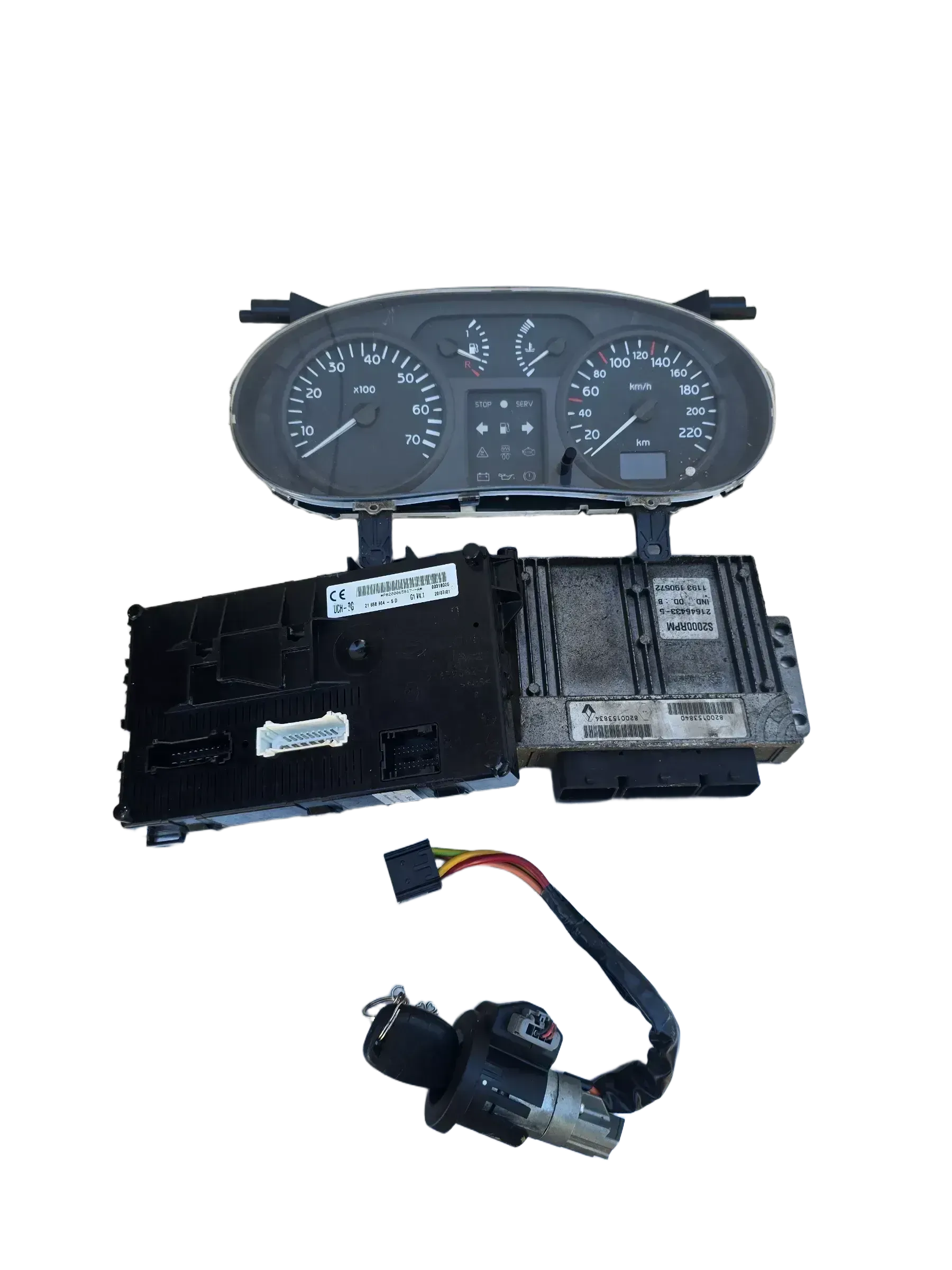 Renault Clio II Motorsteuergerät Set 8200153840 - Bild 1