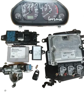 Mitsubishi Carisma 2003 1.9 Diesel Motorsteuergerät  Set Modul ECU MR507870 - Bild 1