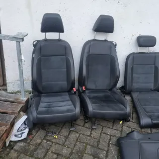 Leder Sitze Rückbank Innenausstattung  VW Golf Cabrio 1.6 TDI Bj 2012 5K - Bild 4