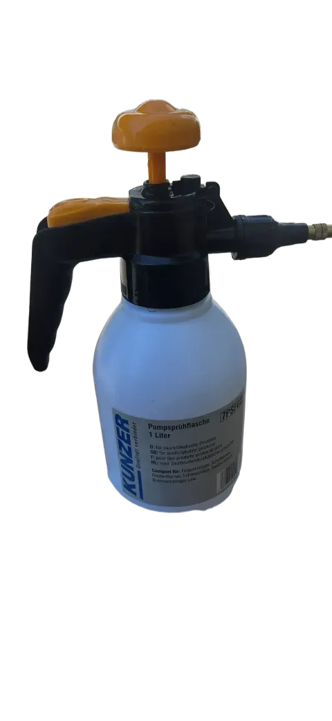 Background image for Kunzer Pumpsprühflasche Druckpumpzerstäuber 1L Säure- und lösemittelbeständig