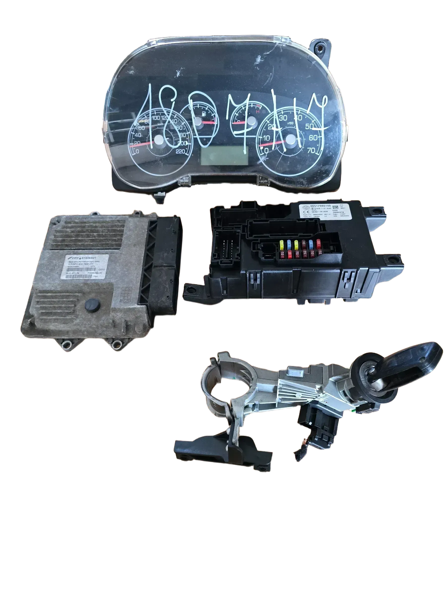 51806501 motorsteuergerät Set für FIAT GRANDE PUNTO 1.3 MJTD - Bild 1