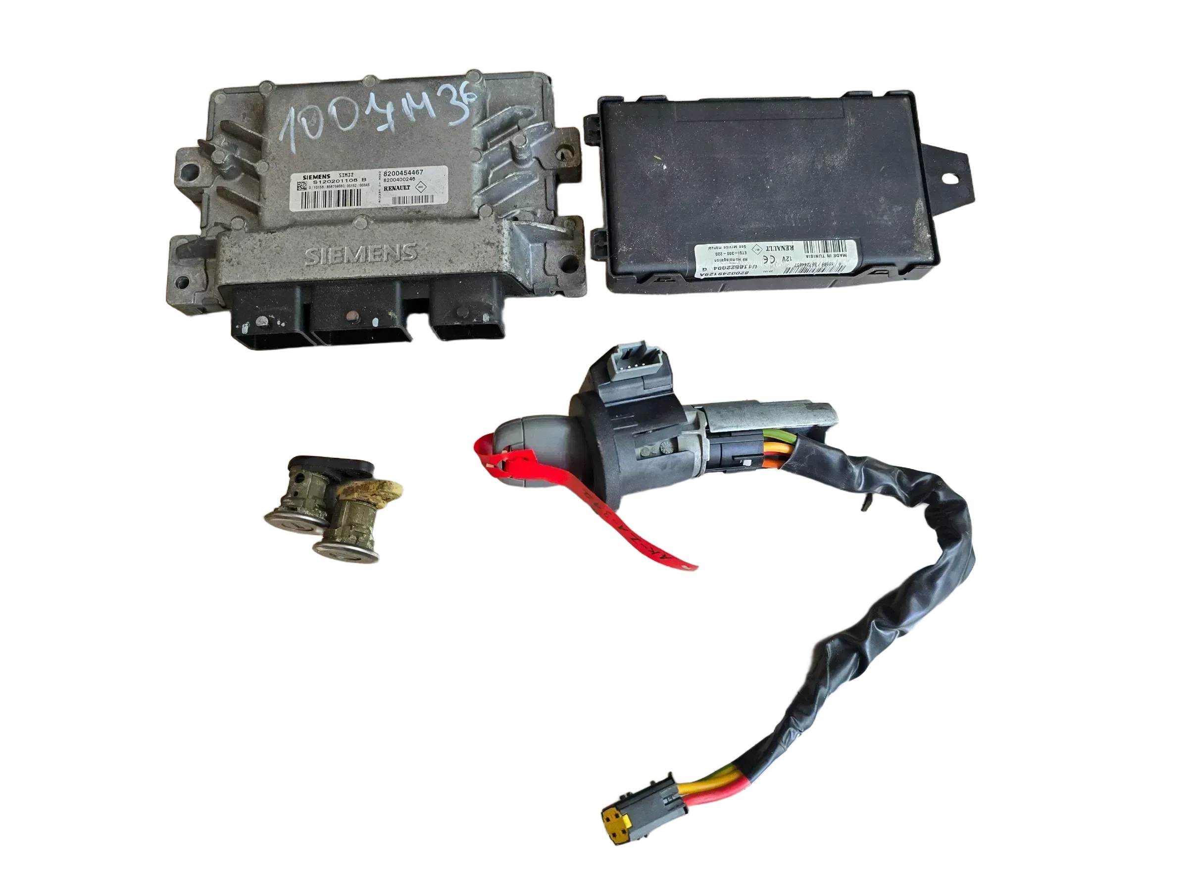 Renault Twingo I C06 1.2 16V Motorsteuergerät Set 8200454467 8200400246 - Bild 1