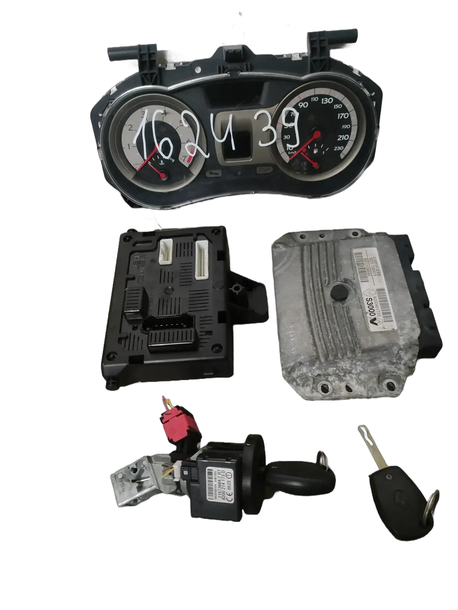 Renault Clio III 1,6 65KW 2006 Motorsteuergerät Set 8200461733 - Bild 1