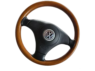 VW Golf 4 Cabrio 3 schönes Holzlenkrad Lenkrad aus Holz - Bild 1