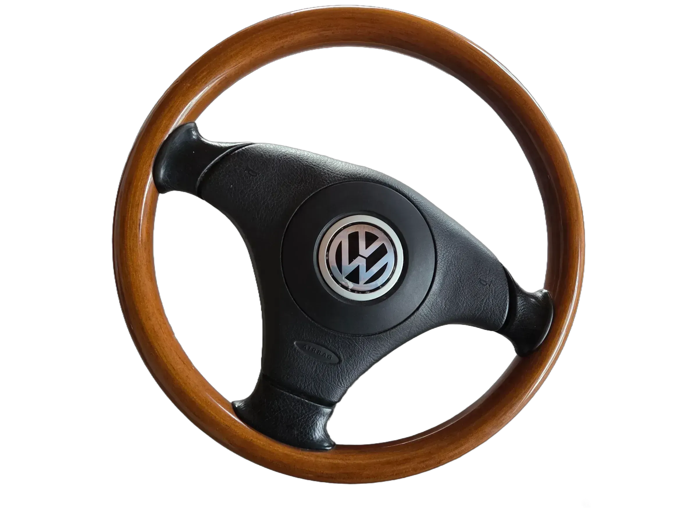 VW Golf 4 Cabrio 3 schönes Holzlenkrad Lenkrad aus Holz - Bild 1