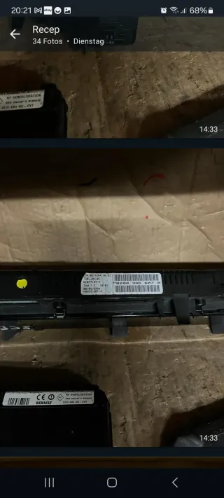 Renault Megane SCENIC ECU Set 8200321263 - Bild 4
