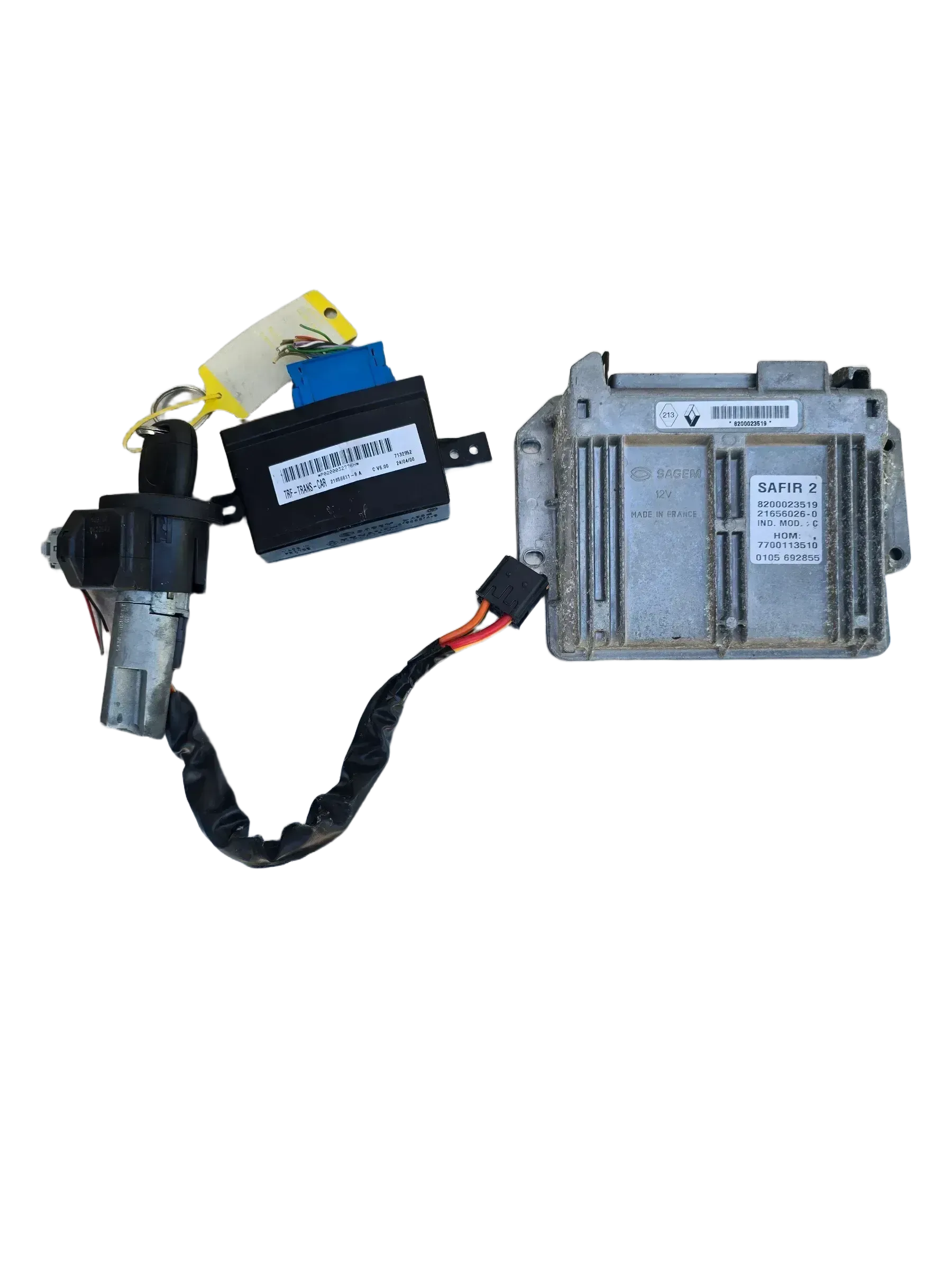 Renault Twingo C06 1.2 16V Motorsteuergerät Set 8200023519 7700113510 - Bild 1