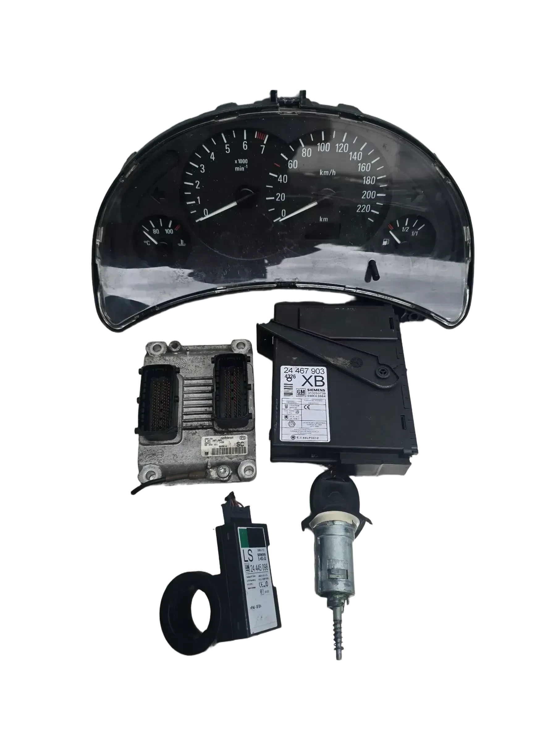 OPEL CORSA C Set Wegfahrspere  Motorsteuergerät SATZ 0261207960 - Bild 1