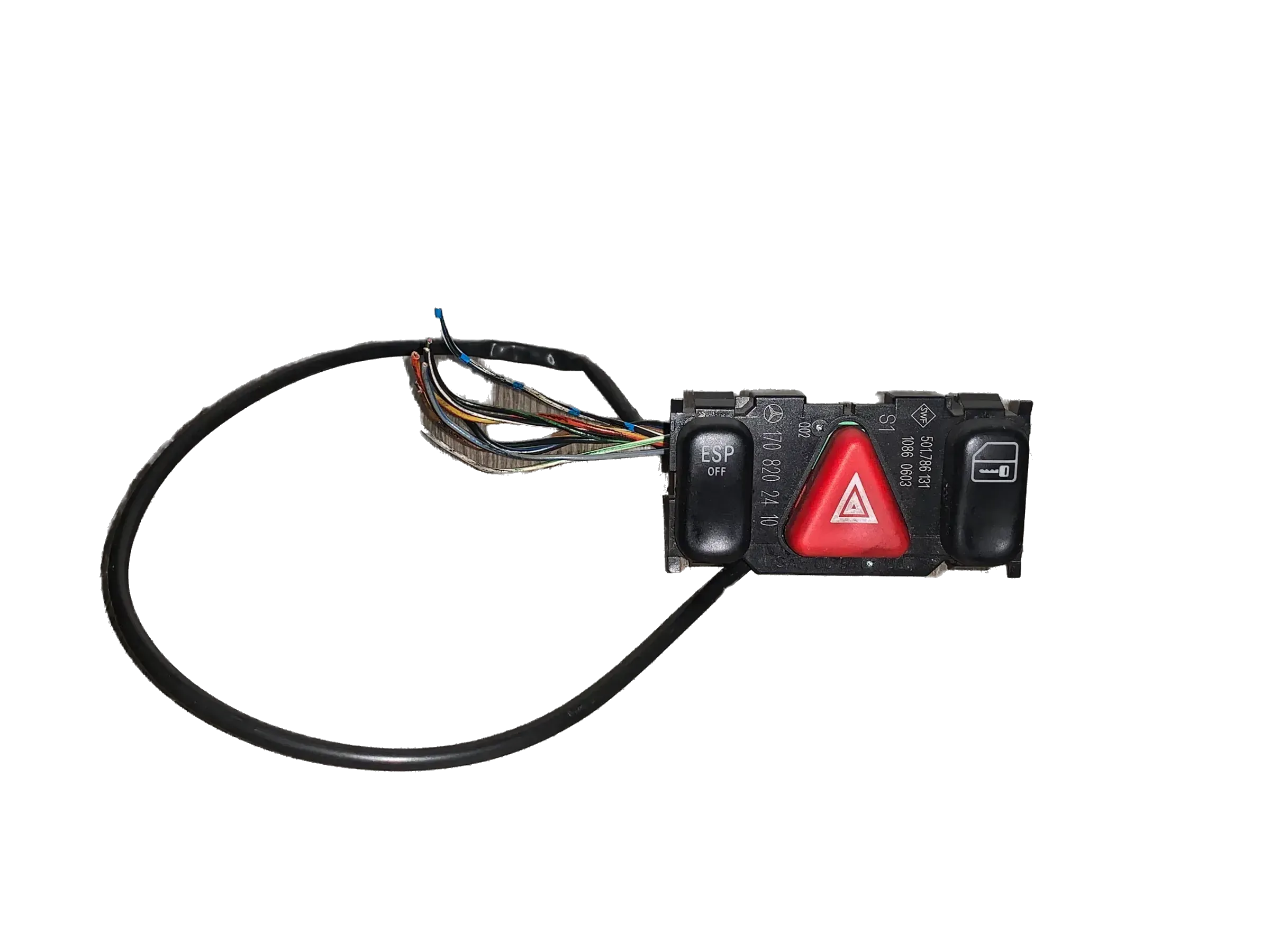 Original Mercedes Benz SLK R170 Warnblinklicht ESP ZV Schalter 1708202410 - Bild 1