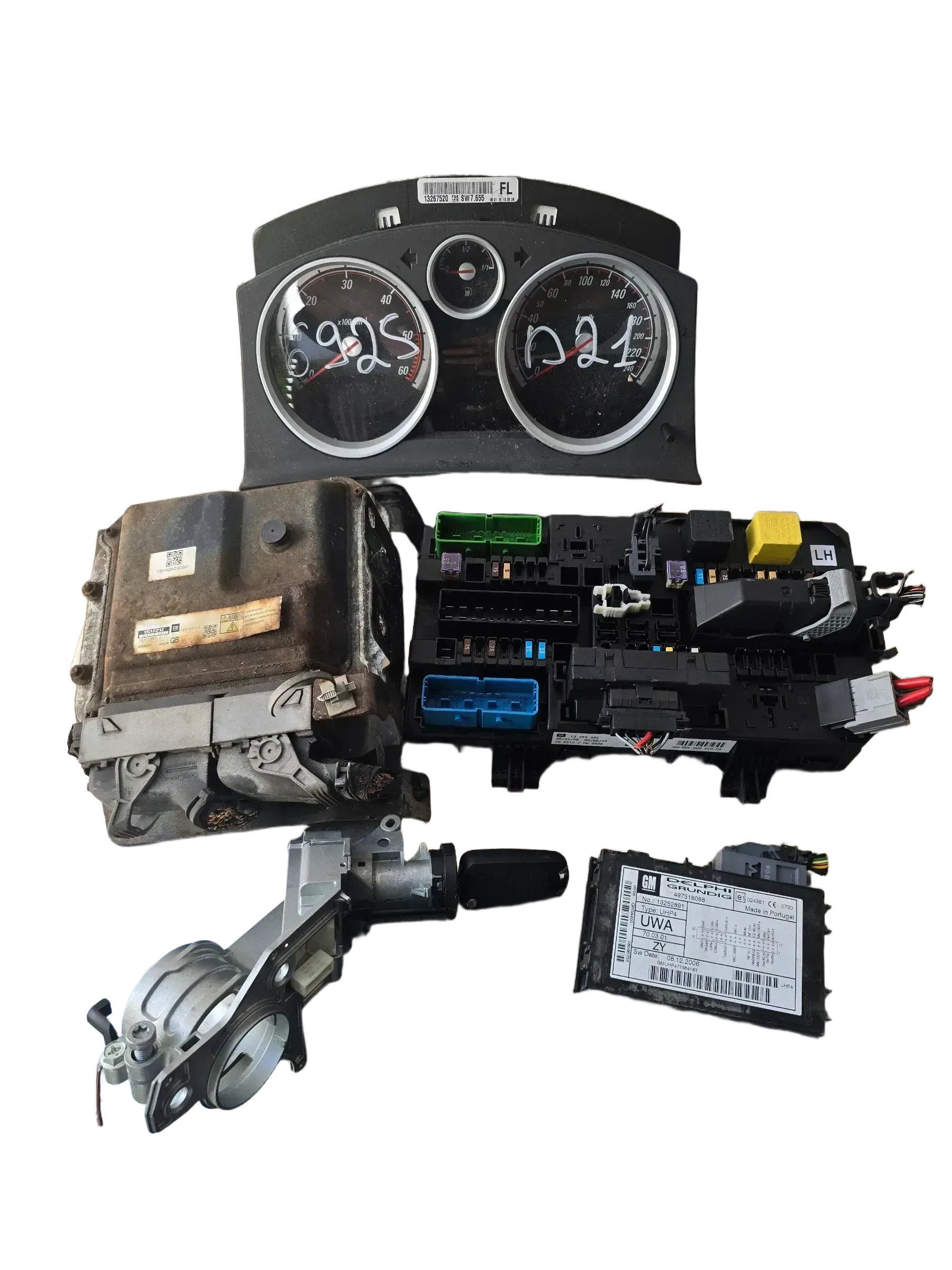 Motorsteuergerät set Opel Astra H Zafira B 98053909 - Bild 1
