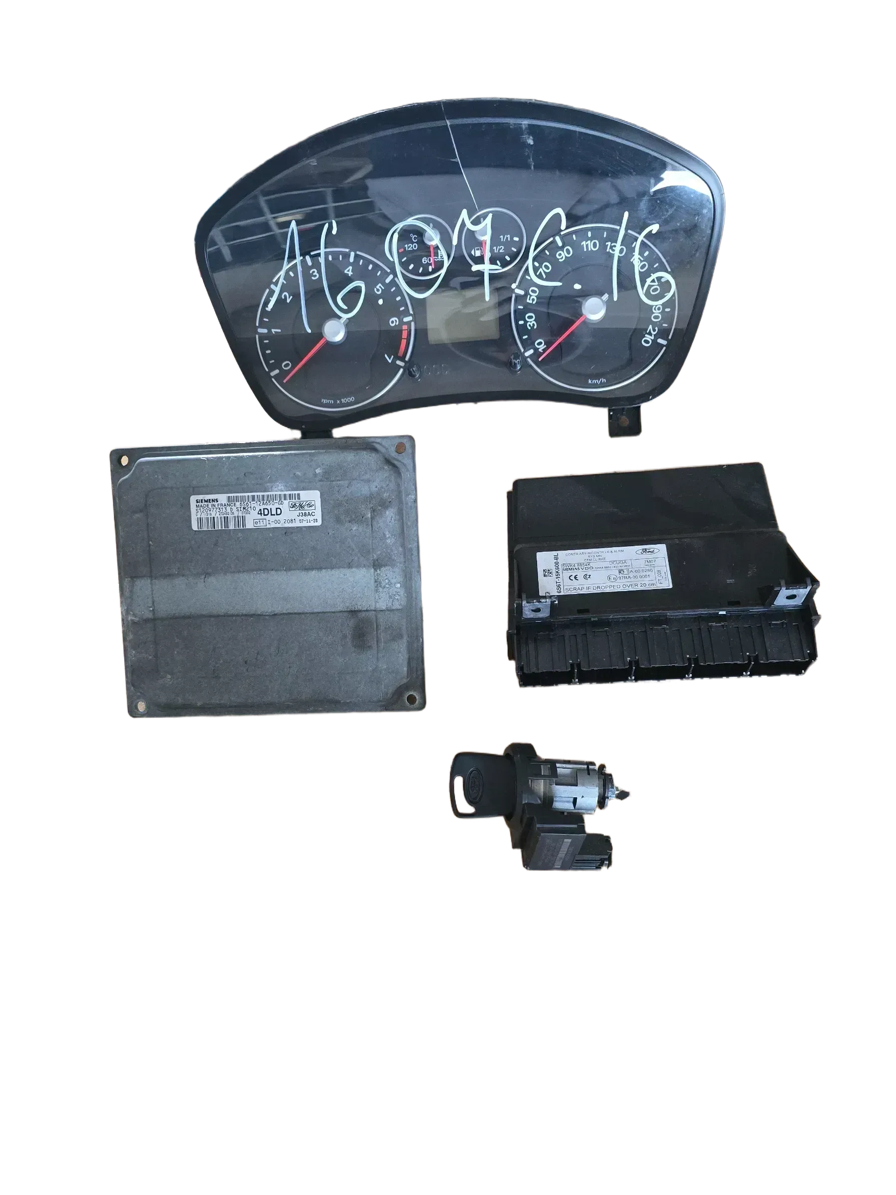Ford Fiesta Motorsteuergerät Set 6S6112A650GD - Bild 1