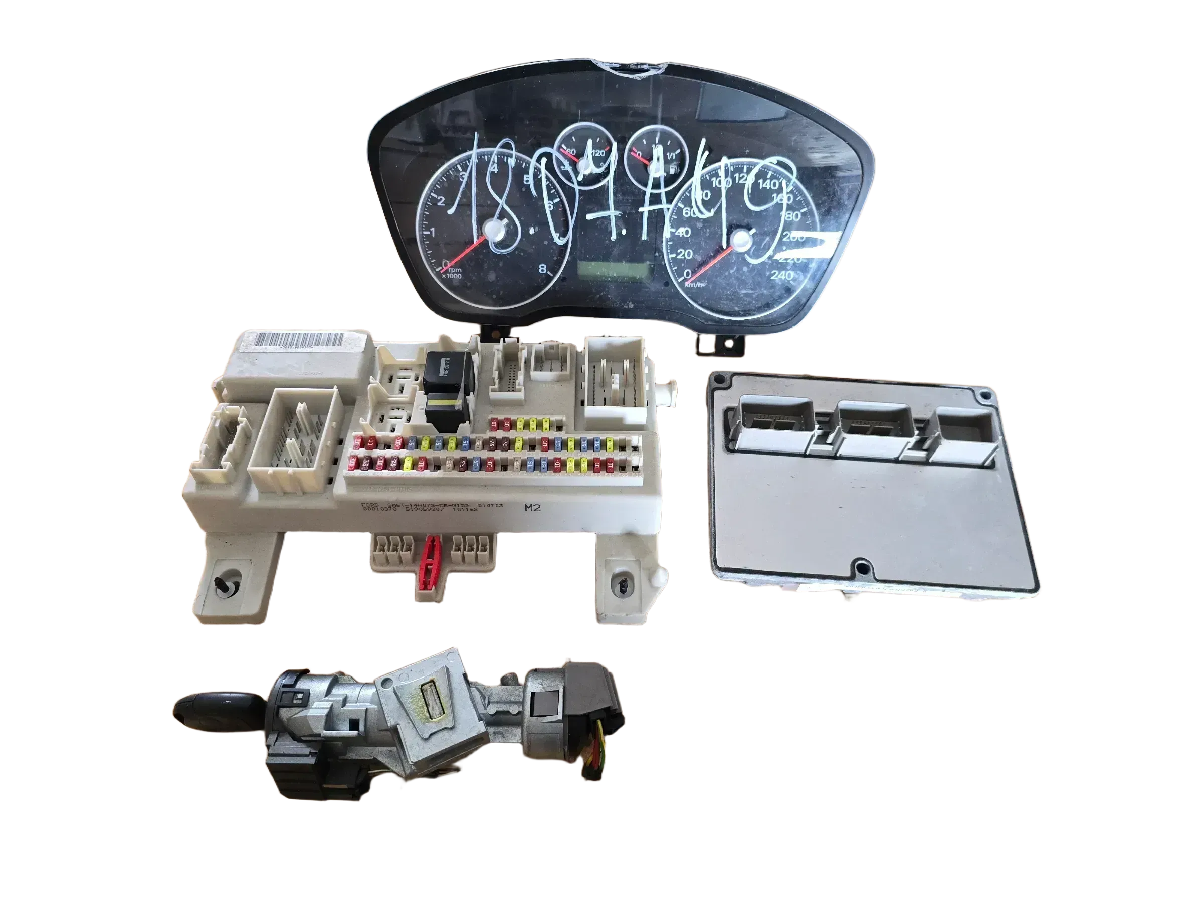 FORD Focus 2 DA DA3 Motorsteuergerät ECU 3M51-12A650-GC Motor Steuergerät SET - Bild 1