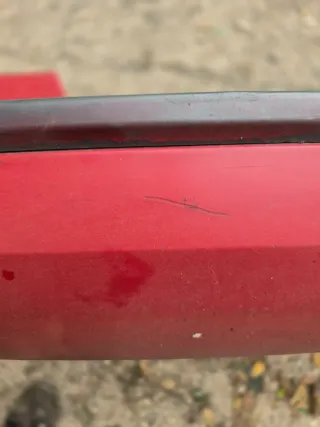 Renault Megane 2 CC Cabrio Stoßfänger hinten Heckstoßstange Rot - Bild 4