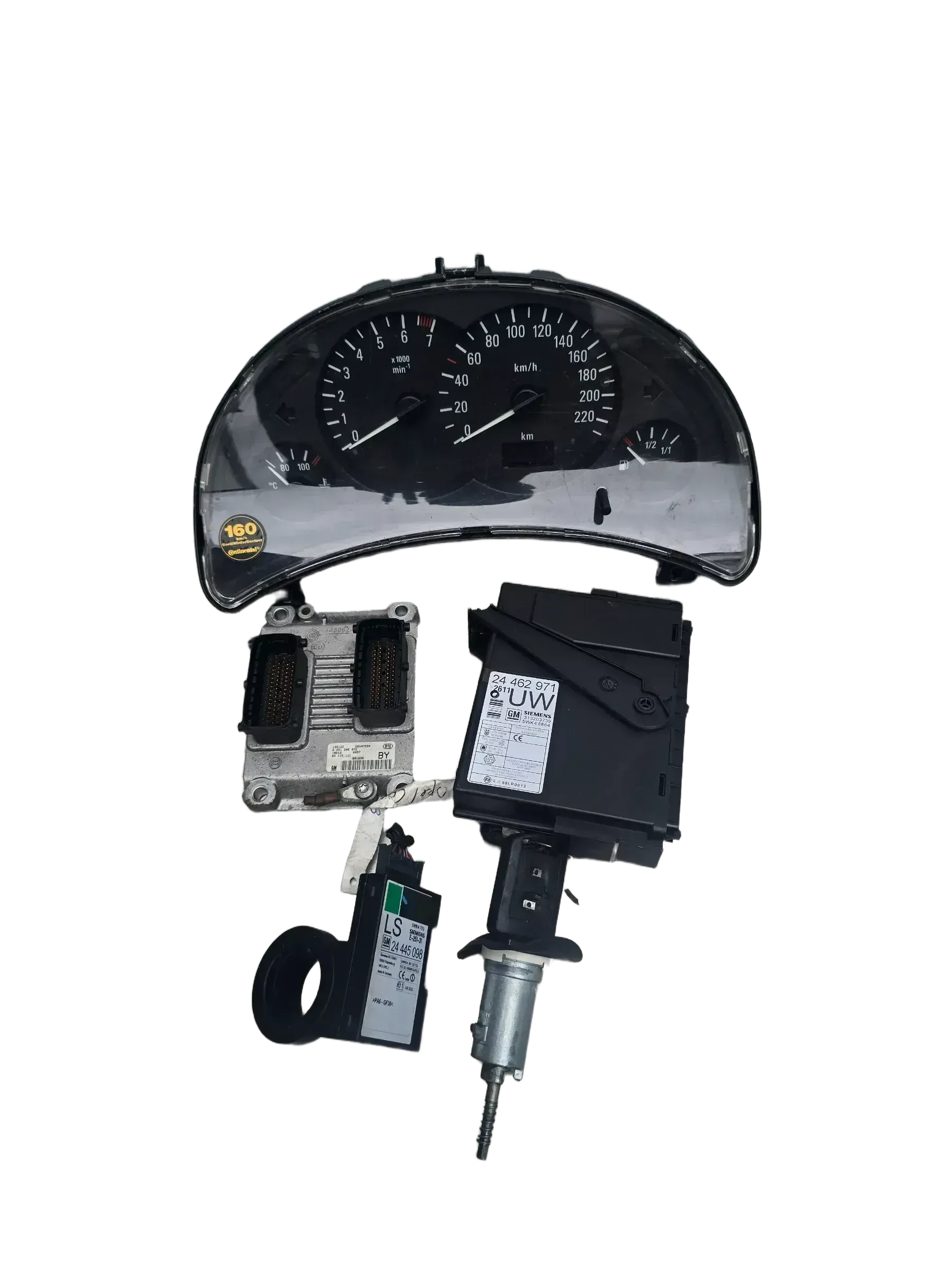 Opel Corsa C 1.0 (Z10XE) Motorsteuergerät Set 0261206072 - Bild 1