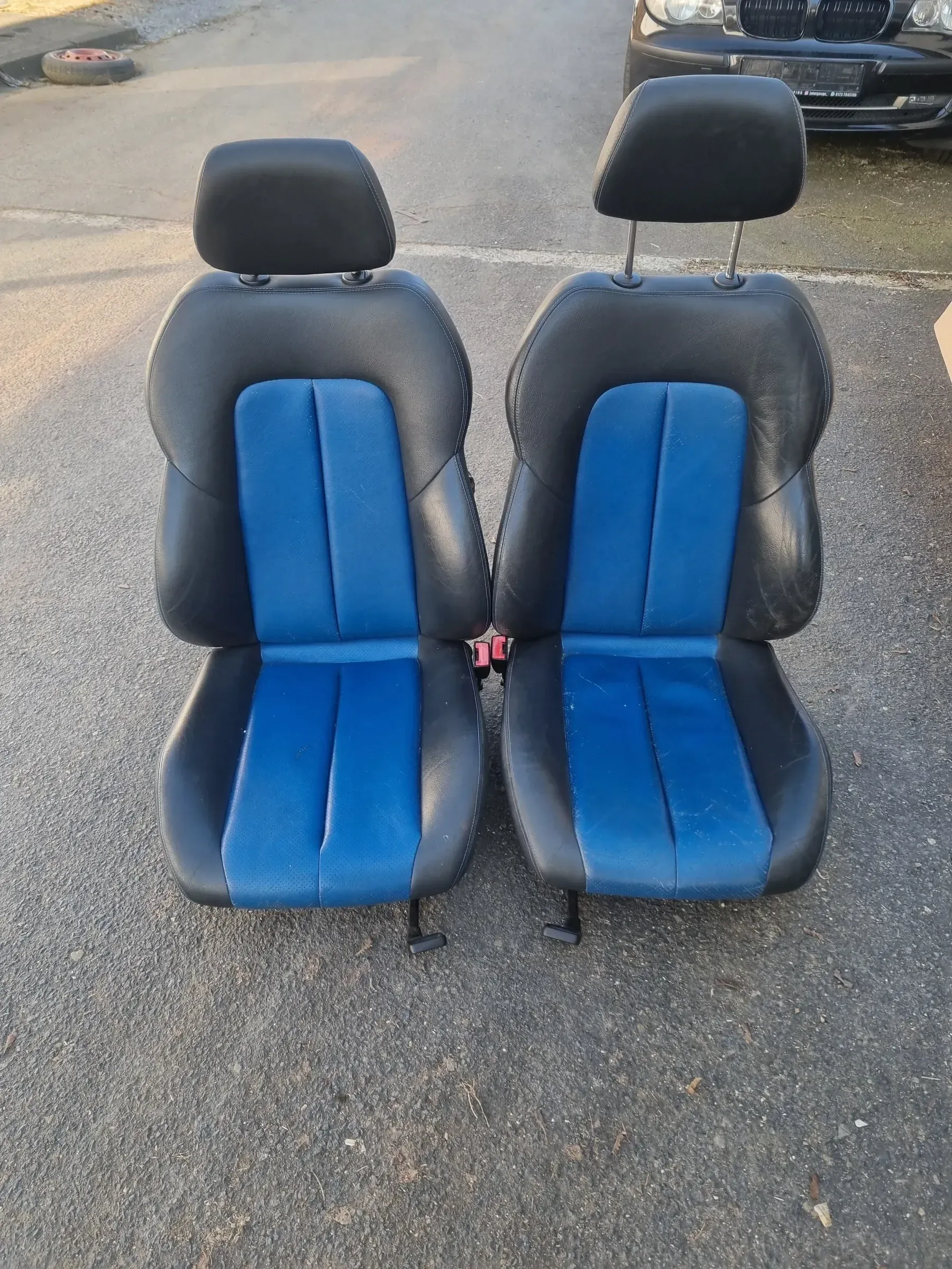 Mercedes R170 SLK Sitze Ledersitze Fahrersitz und Beifahrersitz - Bild 1
