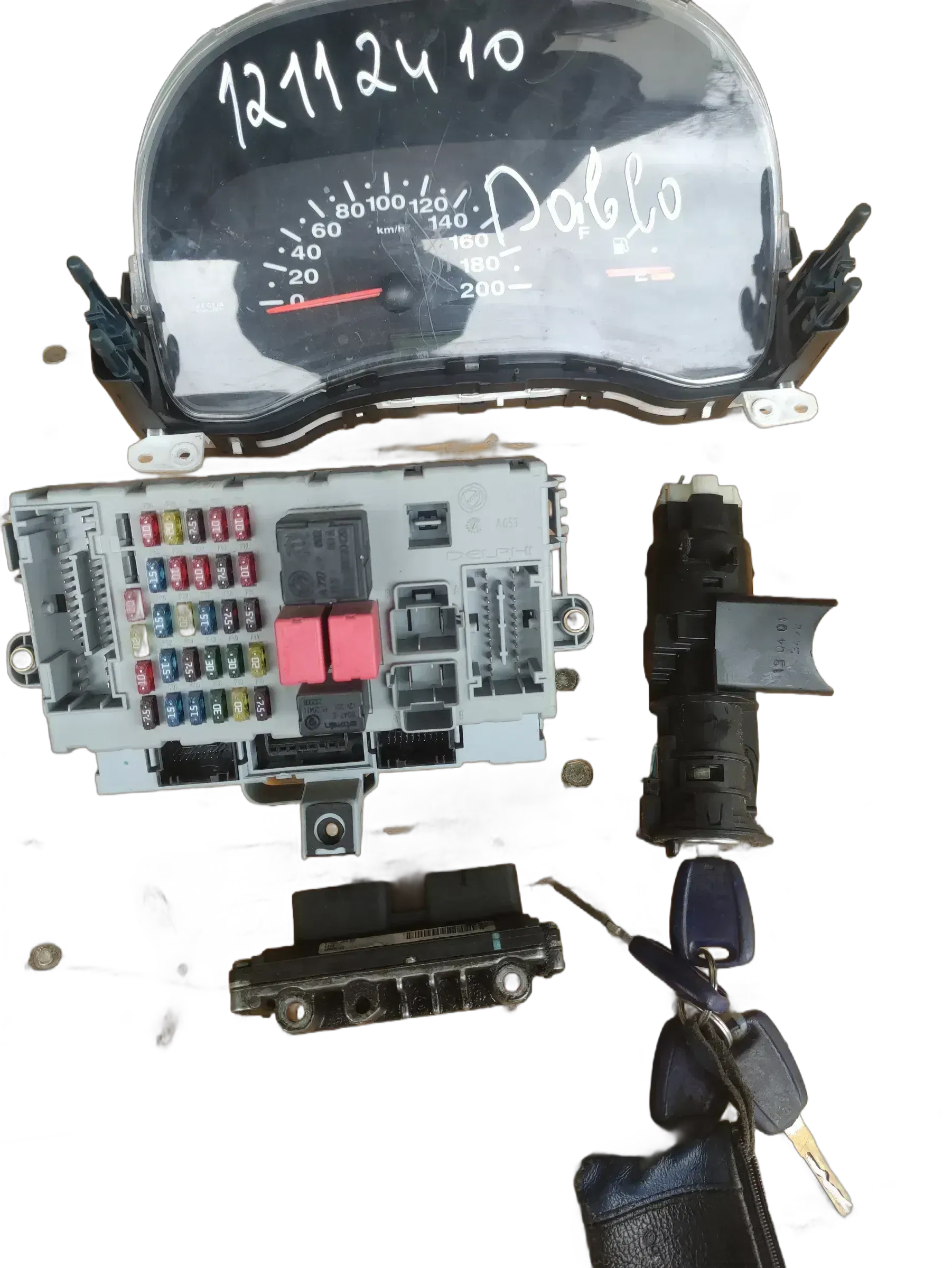 FIAT DOBLO ECU Motorsteuergerät Set 46820326  61600.468.02 - Bild 1